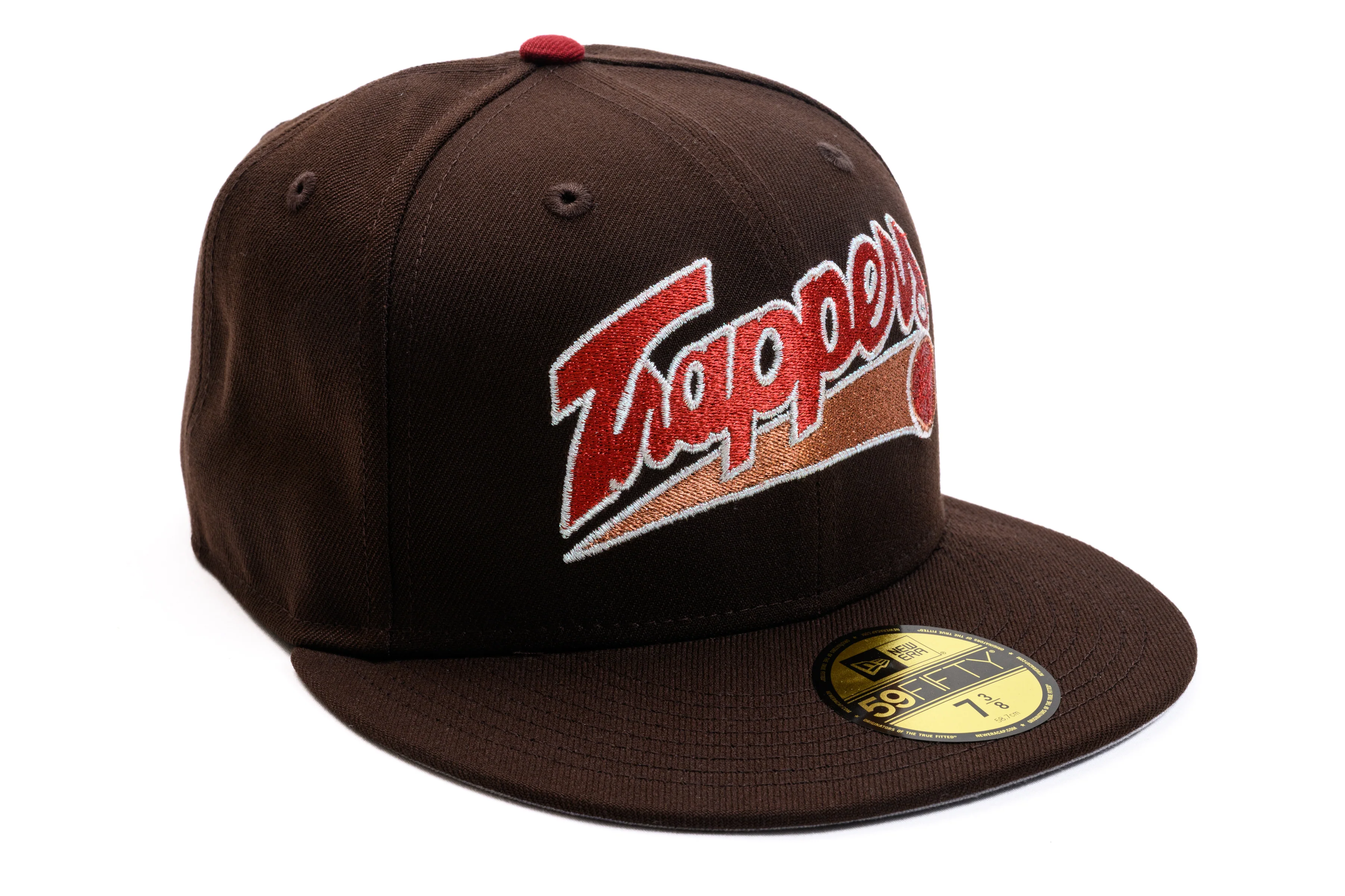 NEW ERA "BACK IN THE WOODS" EDMONTON TRAPPERS FITTED HAT (BROWN)
