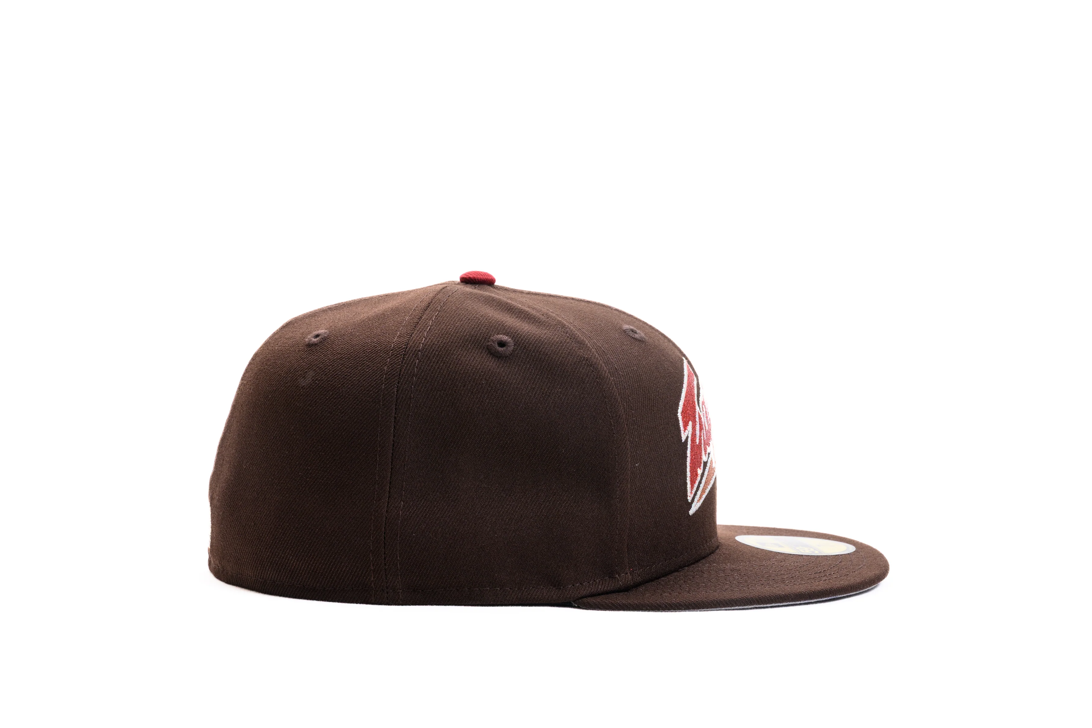 NEW ERA "BACK IN THE WOODS" EDMONTON TRAPPERS FITTED HAT (BROWN) - Image 5