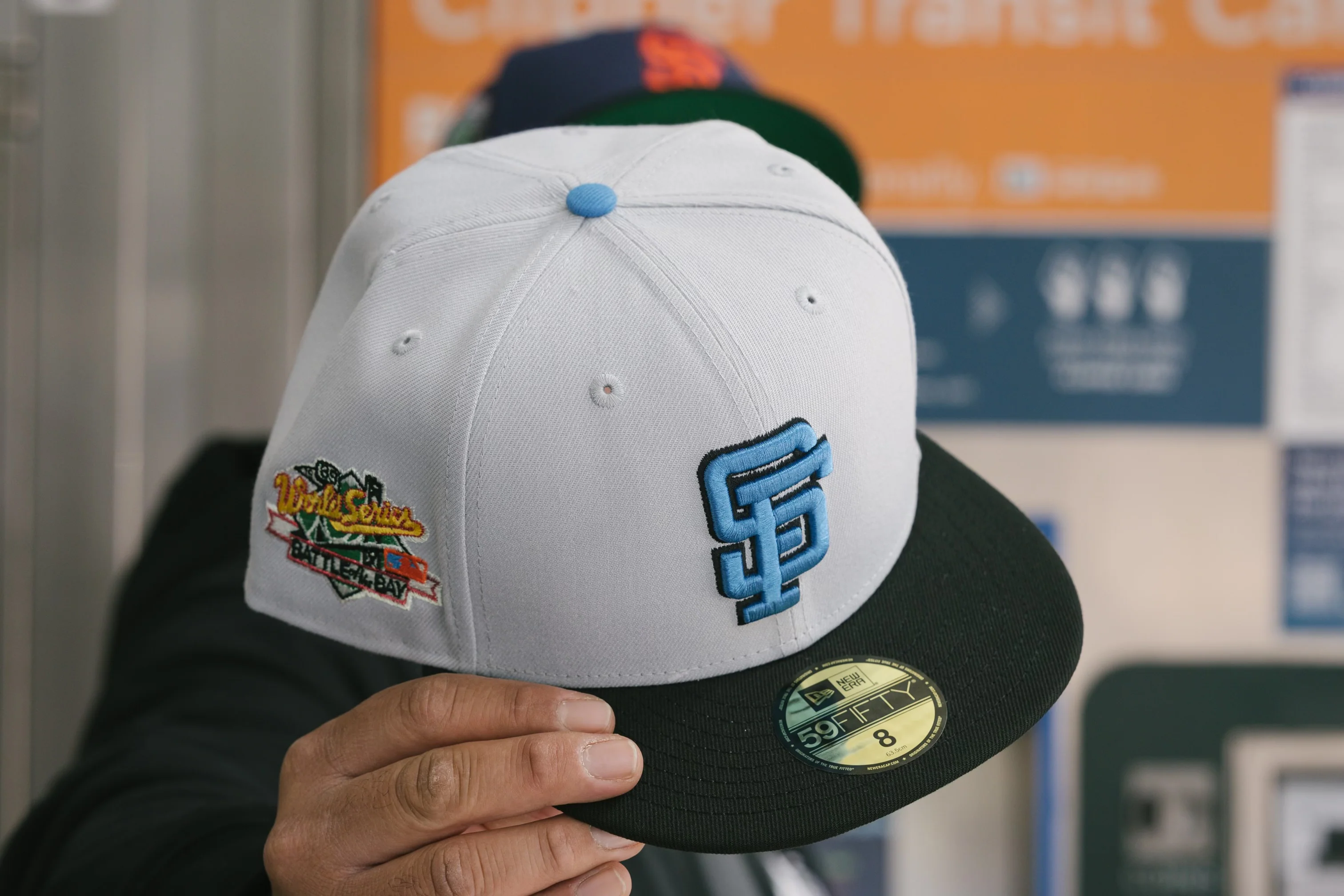 NEW ERA “BART 2.0" SF GIANTS FITTED HAT (GREY/BLACK)