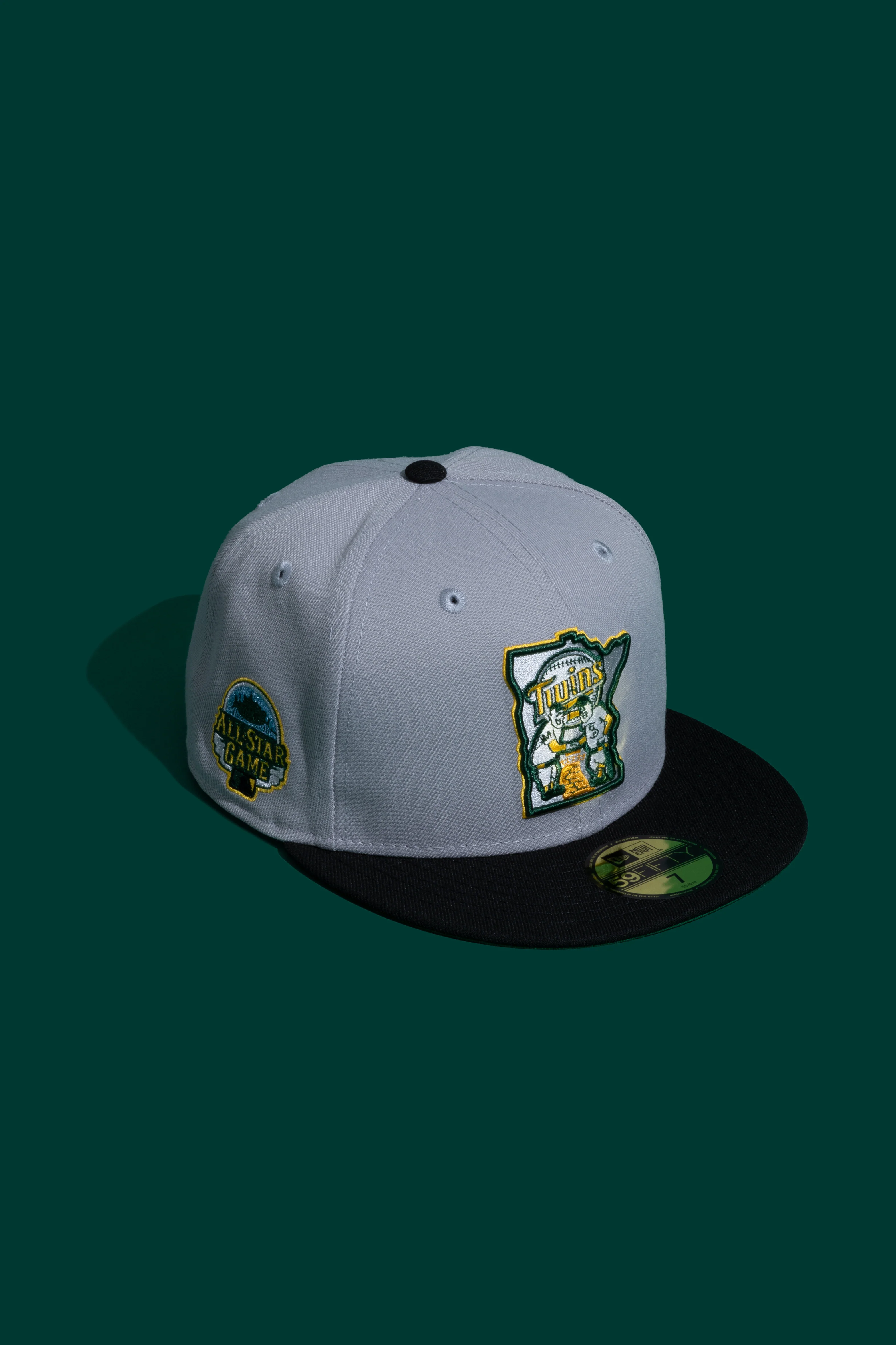 NEW ERA "BASH BROS" MINNESOTA TWINS FITTED HAT (GREY/BLACK)