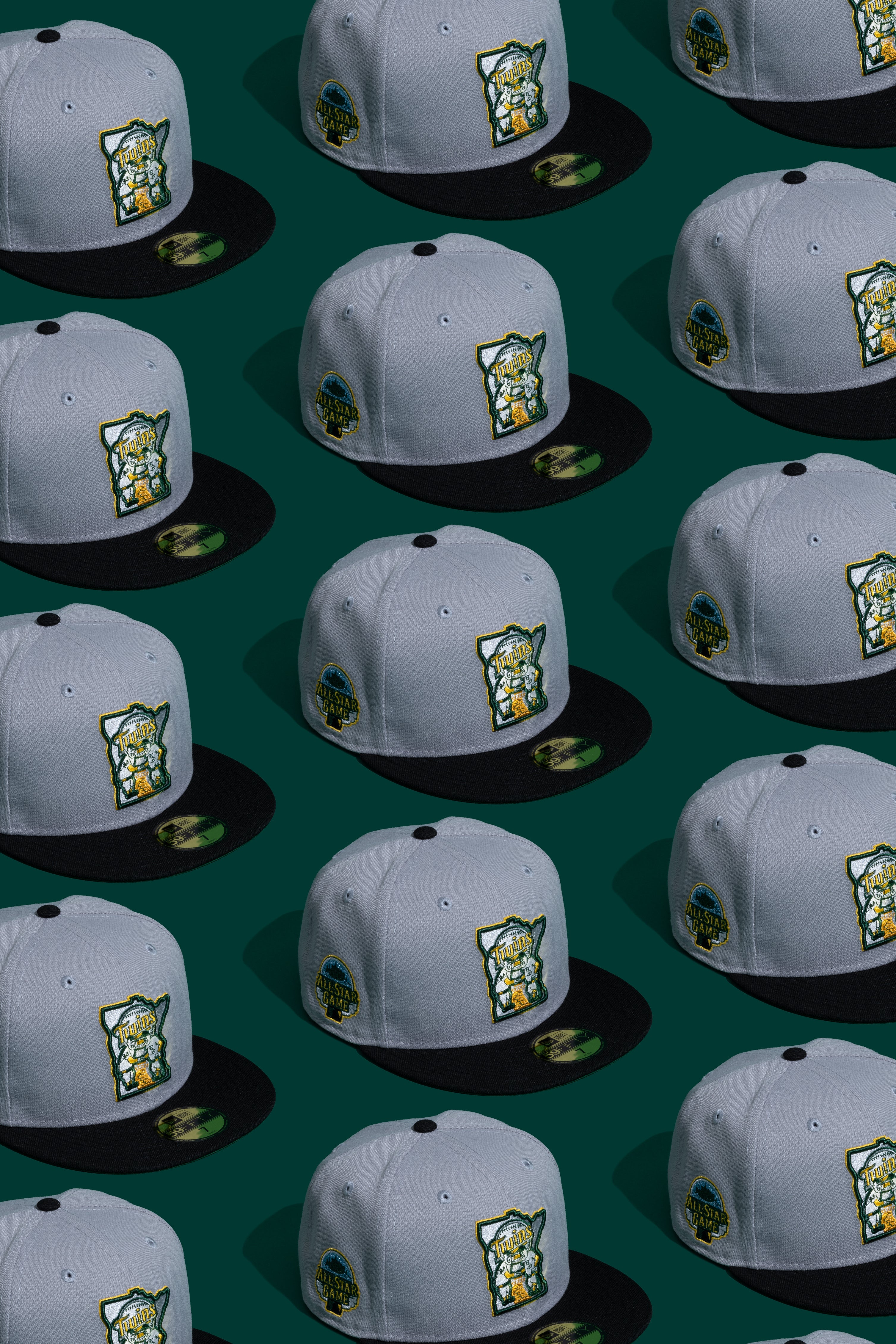 NEW ERA "BASH BROS" MINNESOTA TWINS FITTED HAT (GREY/BLACK) - Image 2
