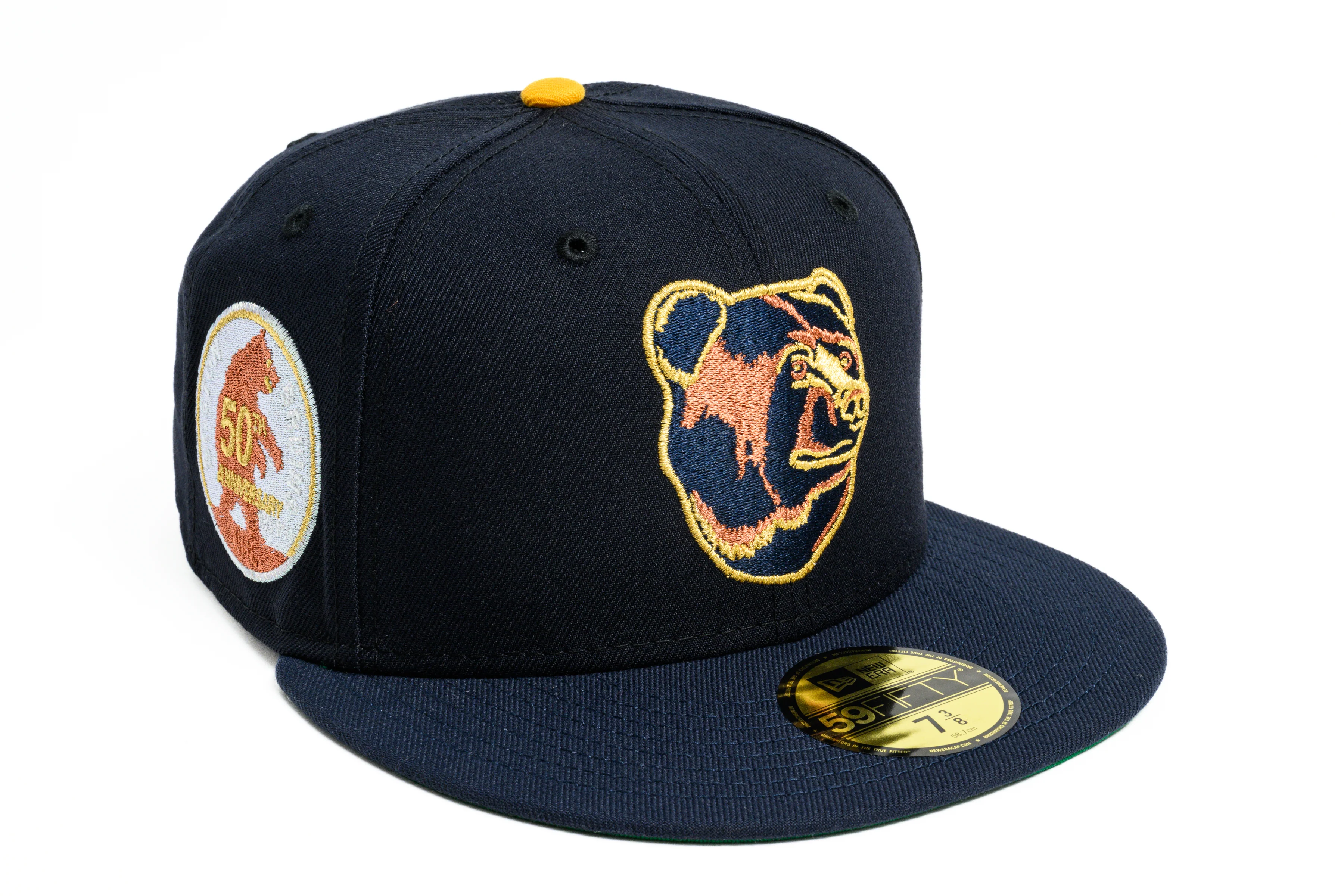 NEW ERA "BAY AREA” BOSTON BRUINS FITTED HAT (NAVY/NIGHTSHIFT NAVY/GOLD)