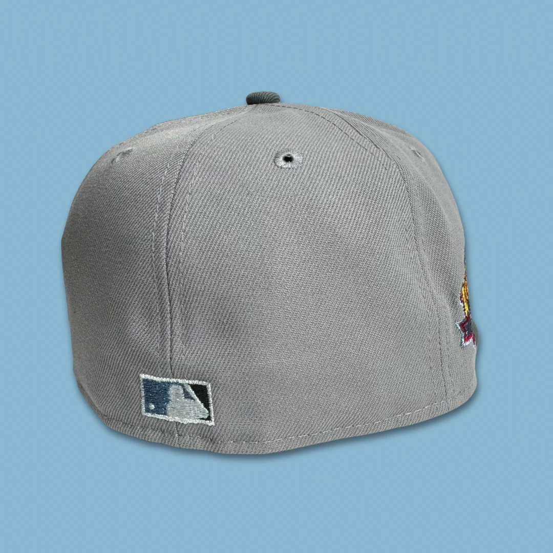 NEW ERA “BAY BRIDGE” OAKLAND A'S FITTED HAT (GREY/STORM GREY) - Image 3