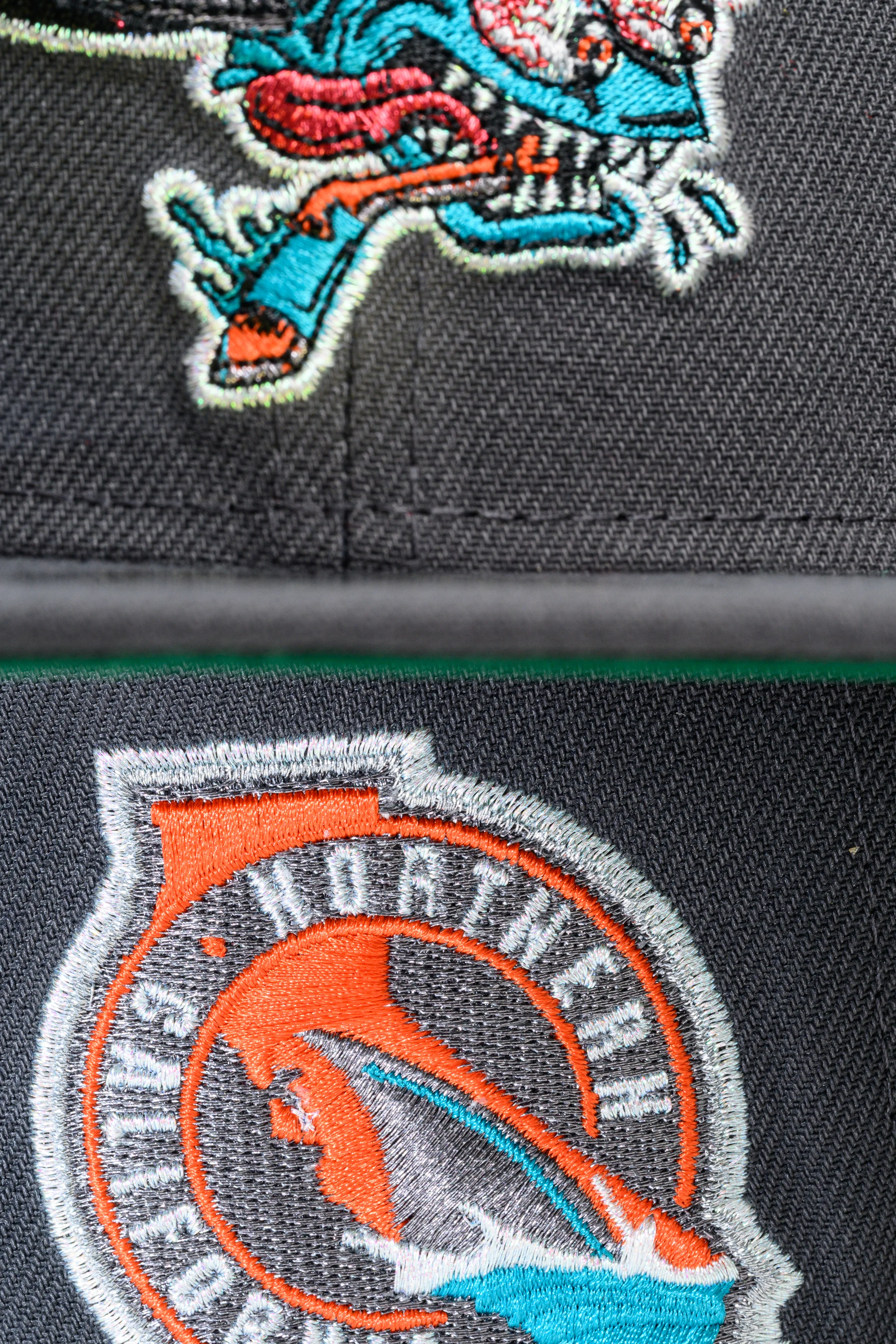 NEW ERA "BAY WATERS” SAN JOSE SHARKS FITTED HAT (DARK GRAPHITE/ORANGE) - Image 10