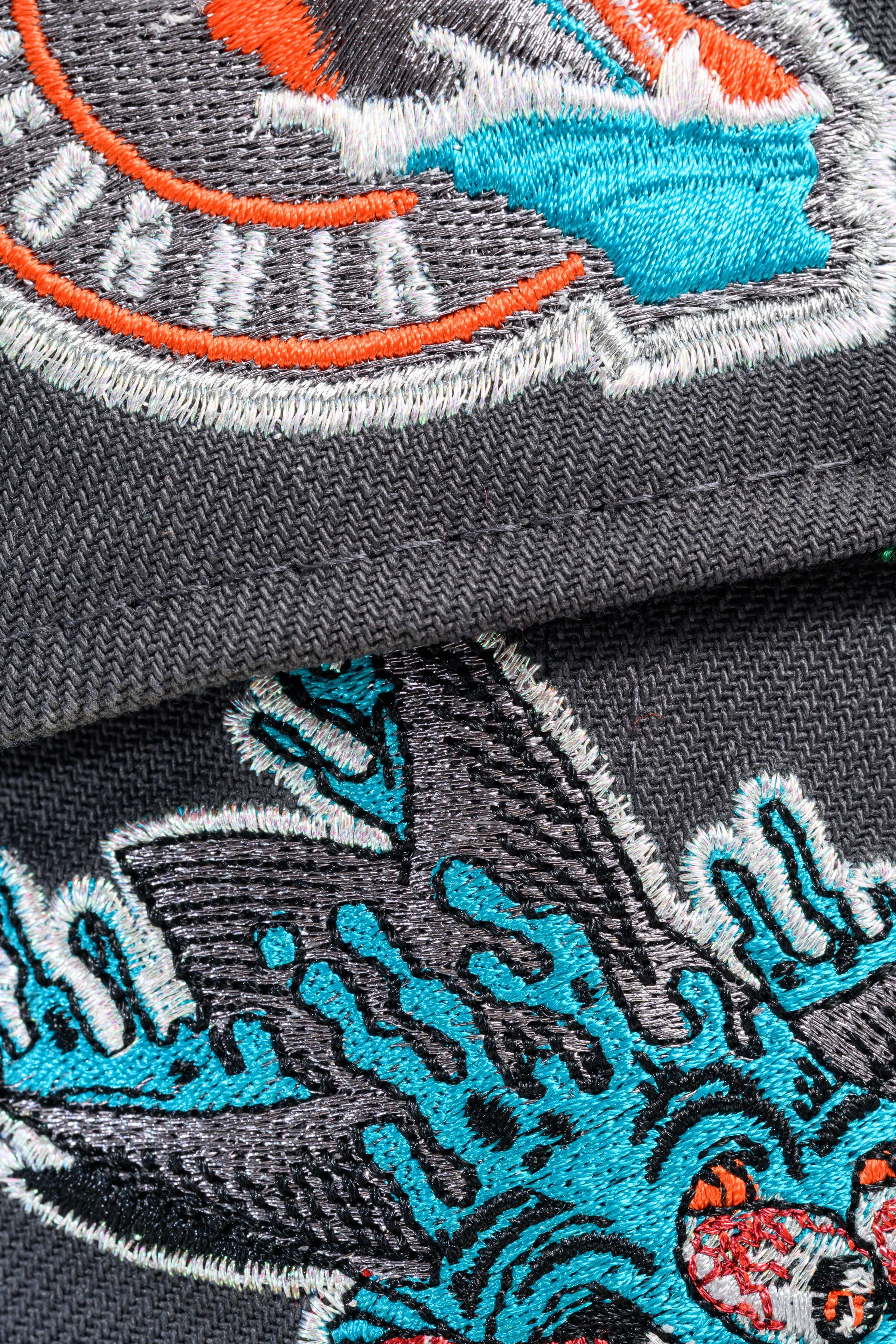 NEW ERA "BAY WATERS” SAN JOSE SHARKS FITTED HAT (DARK GRAPHITE/ORANGE) - Image 12