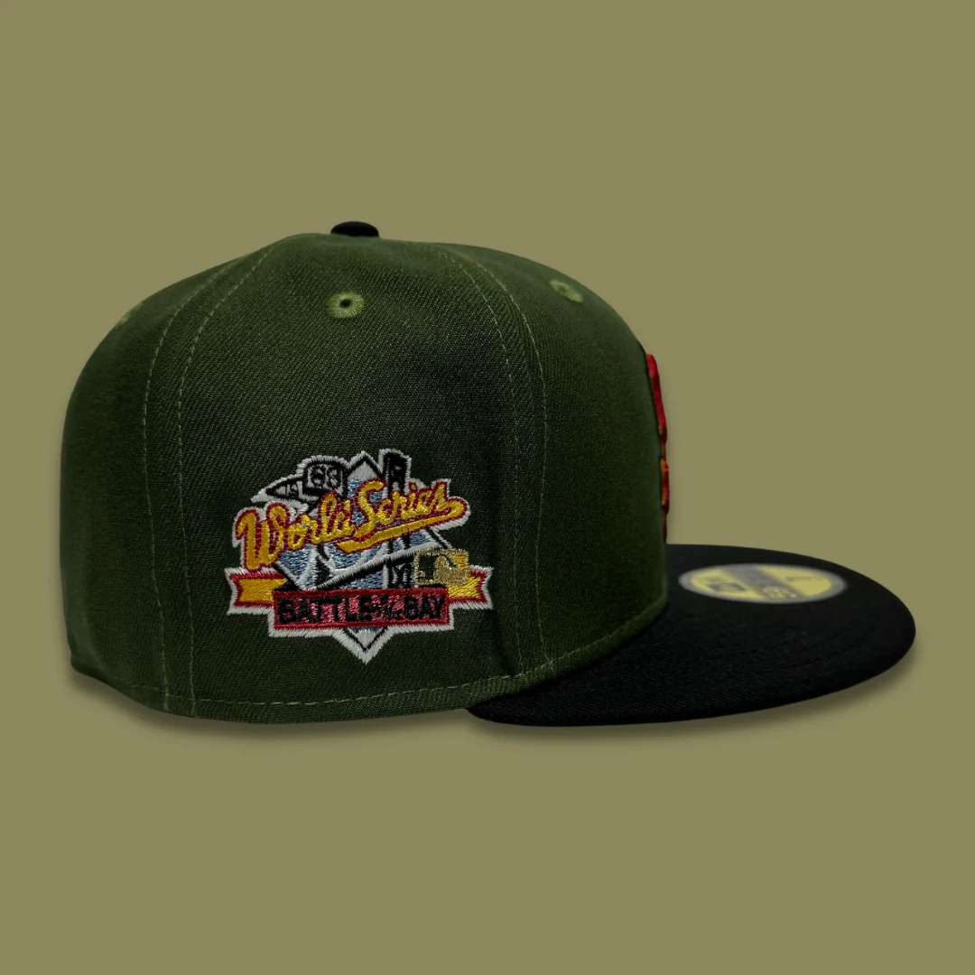 NEW ERA “ZILLA 2.0" SF GIANTS FITTED HAT (RIFLE GREEN/BLACK) - Image 2