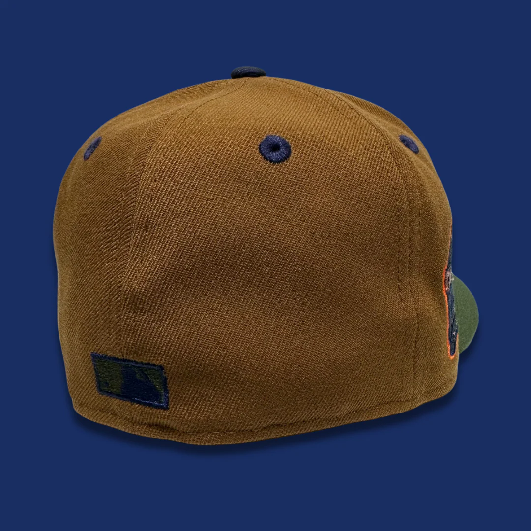 NEW ERA “BLOCK HEAD" SF GIANTS FITTED HAT (WALNUT/OLIVE GREEN) - Image 2