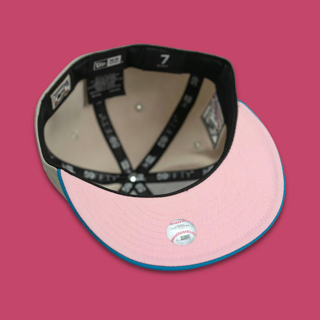 NEW ERA “BLOOD IN THE WATER" SF GIANTS FITTED HAT (STONE GREY/SOUTHWEST BLUE) - Image 5