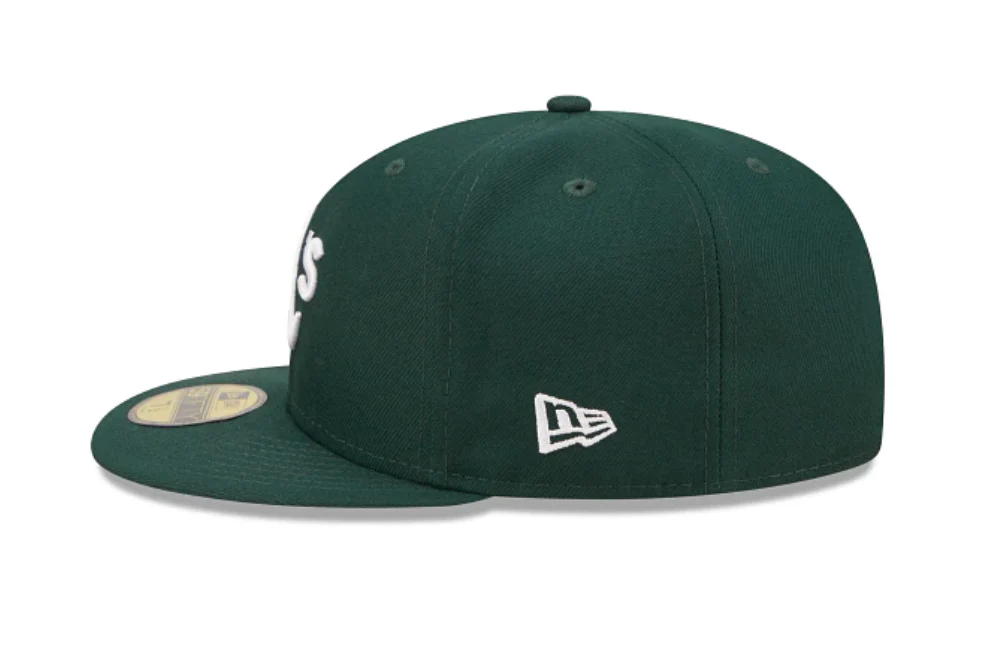 NEW ERA “BLOOMING” OAKLAND A’S FITTED HAT (DARK GREEN) (SIZE 7 & 7 1/4) - Image 5