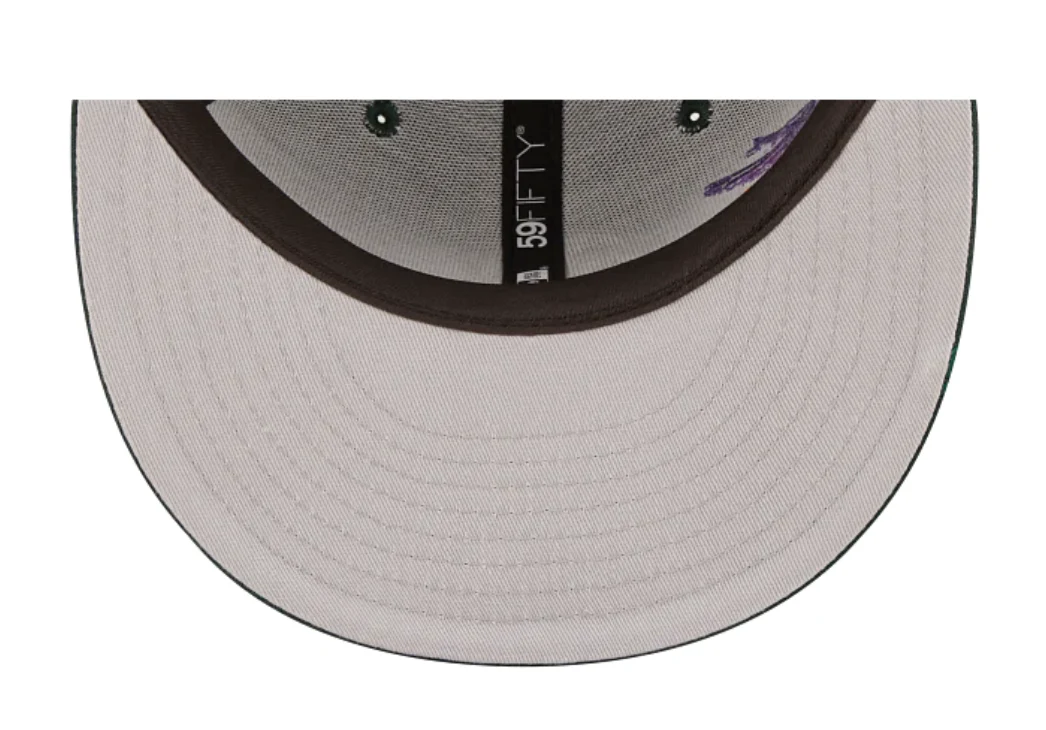 NEW ERA “BLOOMING” OAKLAND A’S FITTED HAT (DARK GREEN) (SIZE 7 & 7 1/4) - Image 7