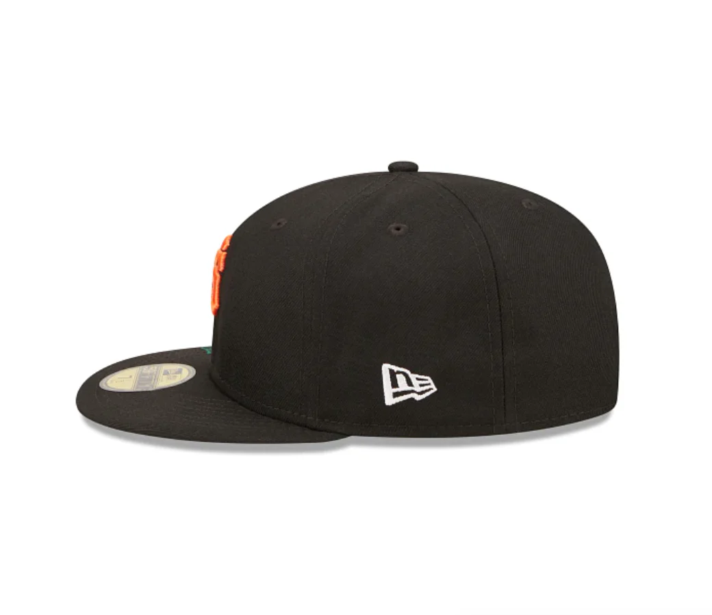 NEW ERA “BLOOMING” SF GIANTS FITTED HAT (BLACK) (SIZE 8) - Image 5
