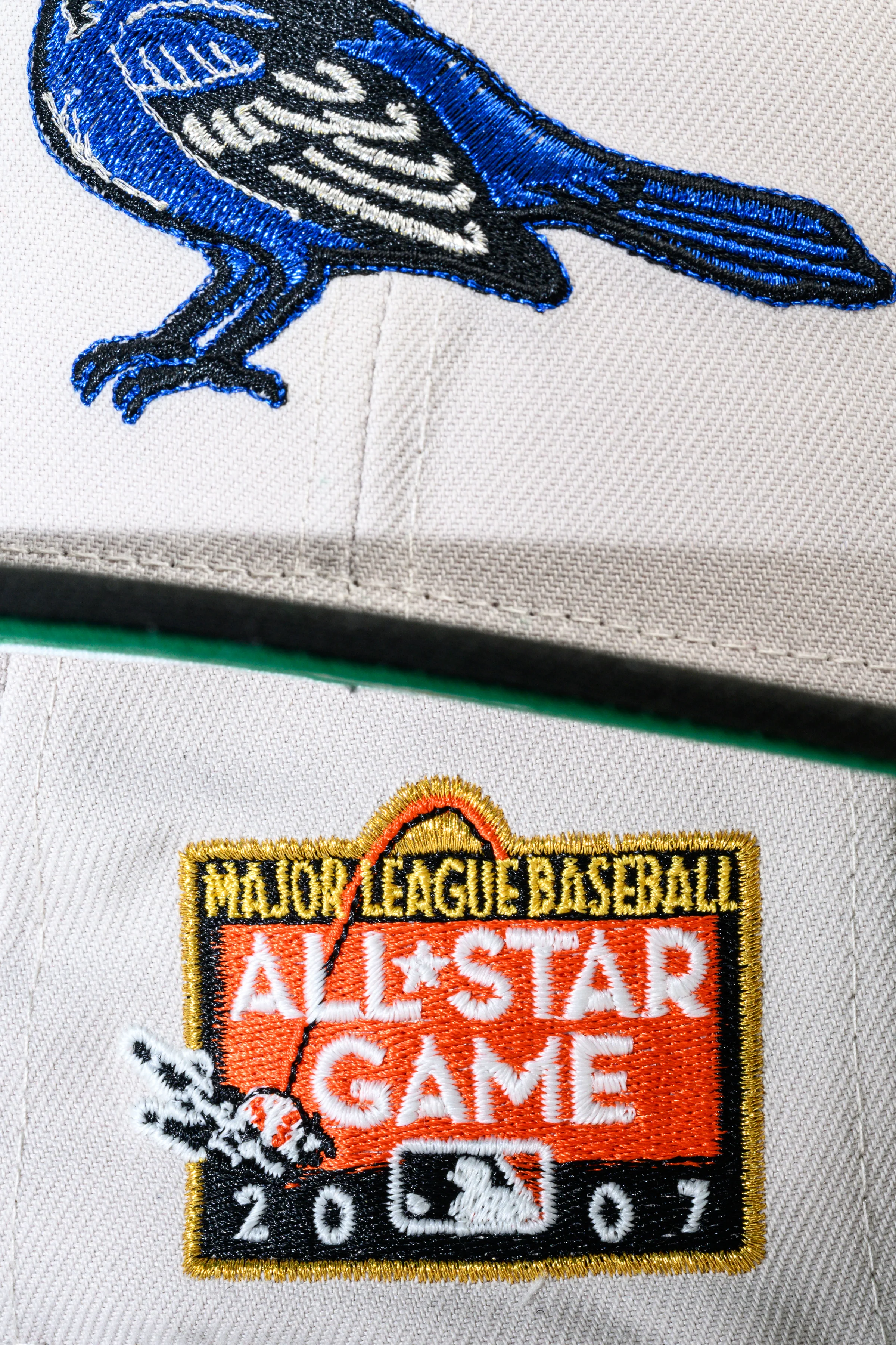 NEW ERA "BLUE BIRD” BALTIMORE ORIOLES FITTED HAT (STONE/BLACK) - Image 7
