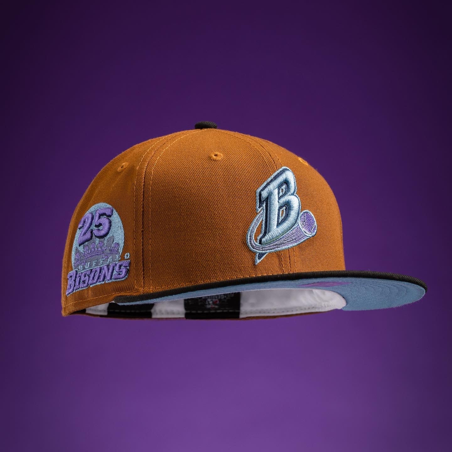 NEW ERA “BLUEBERRY TOAST” BUFFALO BISONS FITTED HAT (SIZE 7)