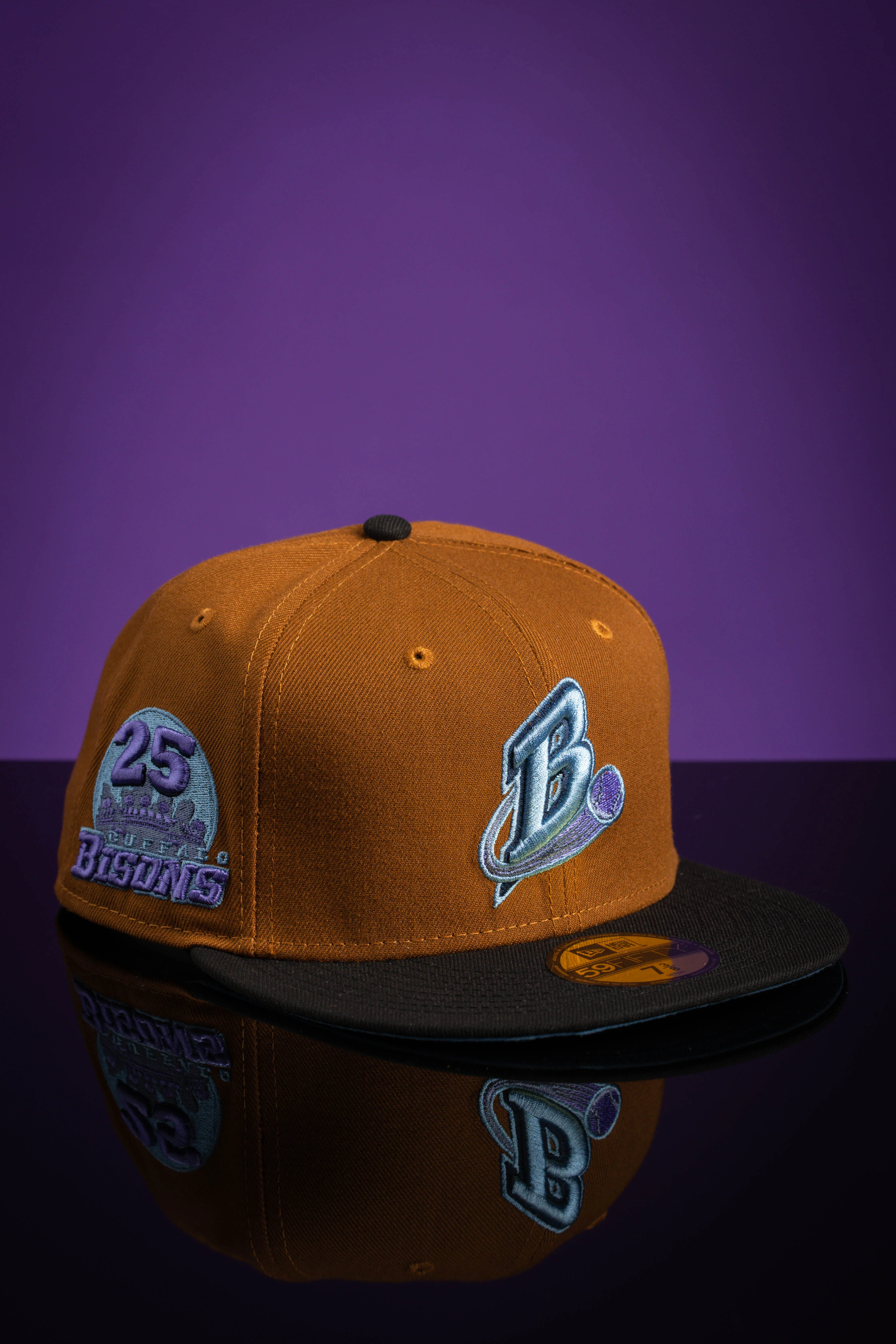 NEW ERA “BLUEBERRY TOAST” BUFFALO BISONS FITTED HAT (SIZE 7) - Image 2