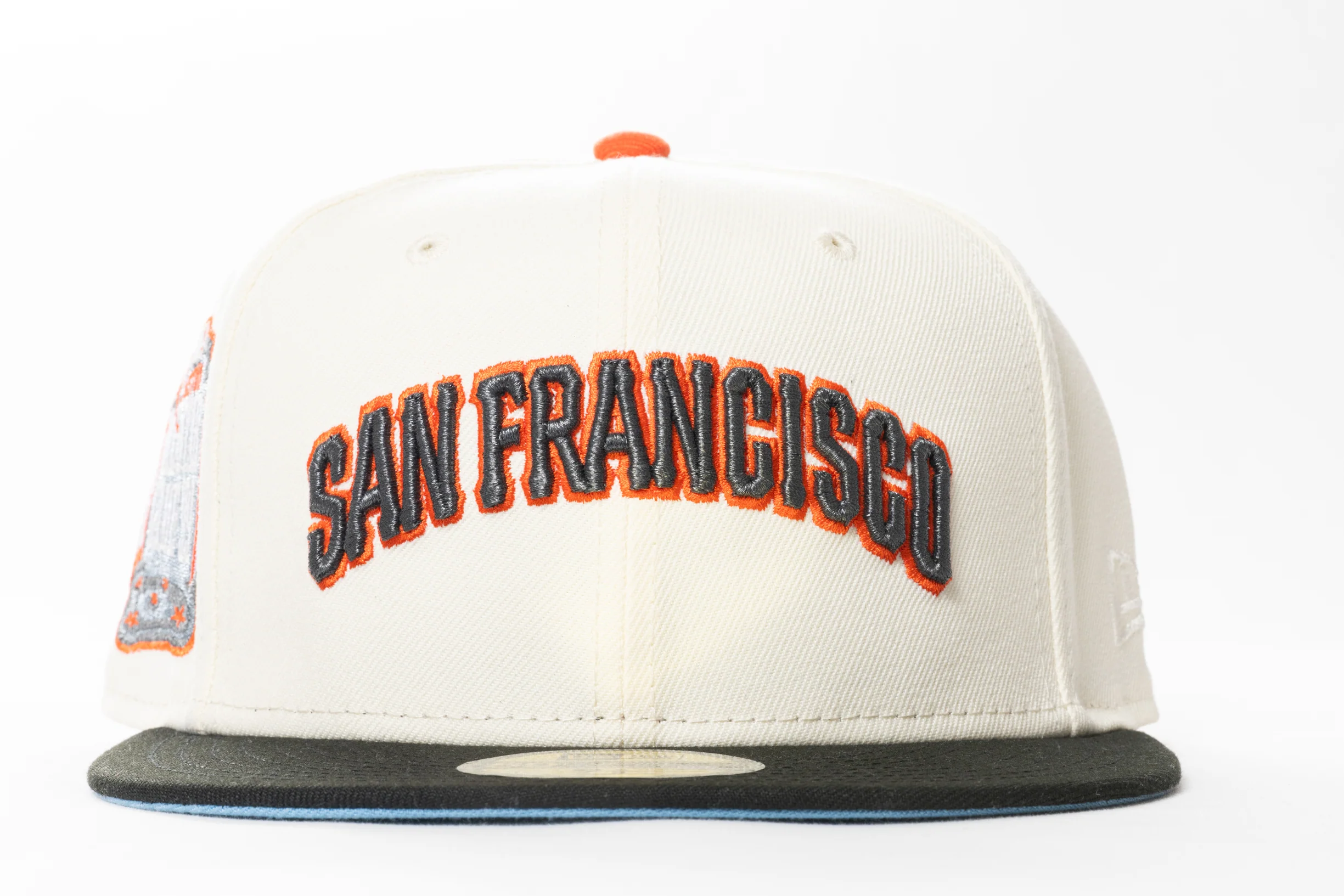 NEW ERA "BOSTON FLIGHT" SAN FRANCISCO GIANTS FITTED HAT (CHROME/BLACK/ORANGE) - Image 6