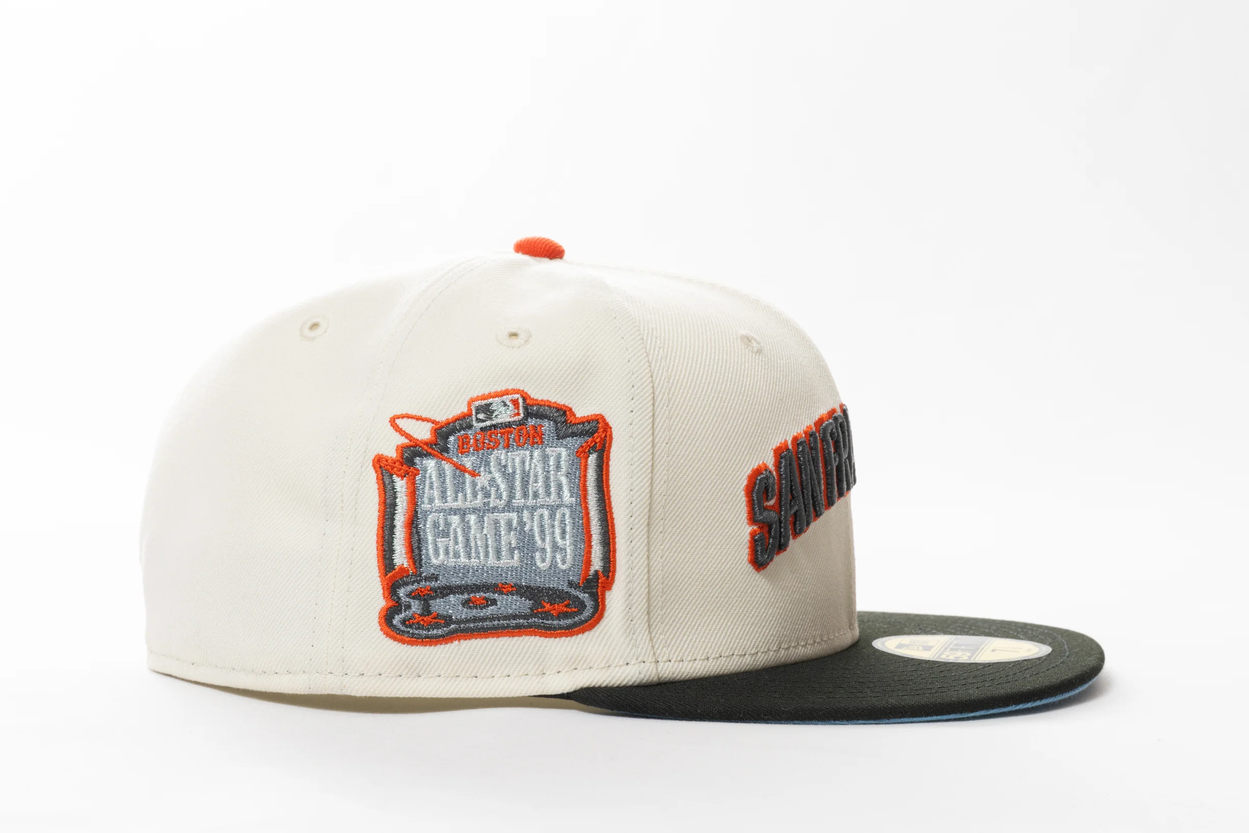 NEW ERA "BOSTON FLIGHT" SAN FRANCISCO GIANTS FITTED HAT (CHROME/BLACK/ORANGE) - Image 8