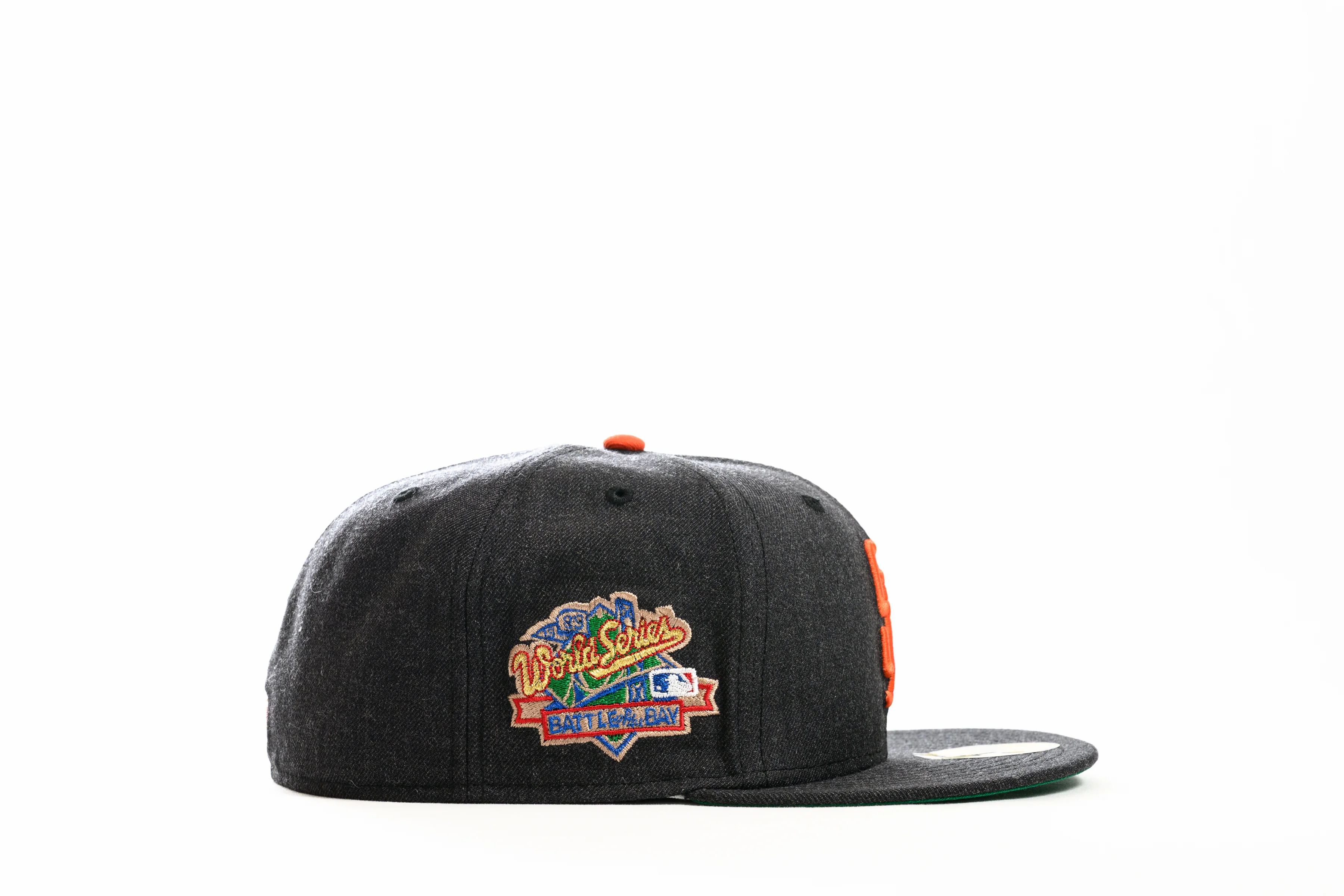 NEW ERA "BROADWAY BULLY" SAN FRANCISCO GIANTS FITTED HAT (HEATHER BLACK/ORANGE)h - Image 6