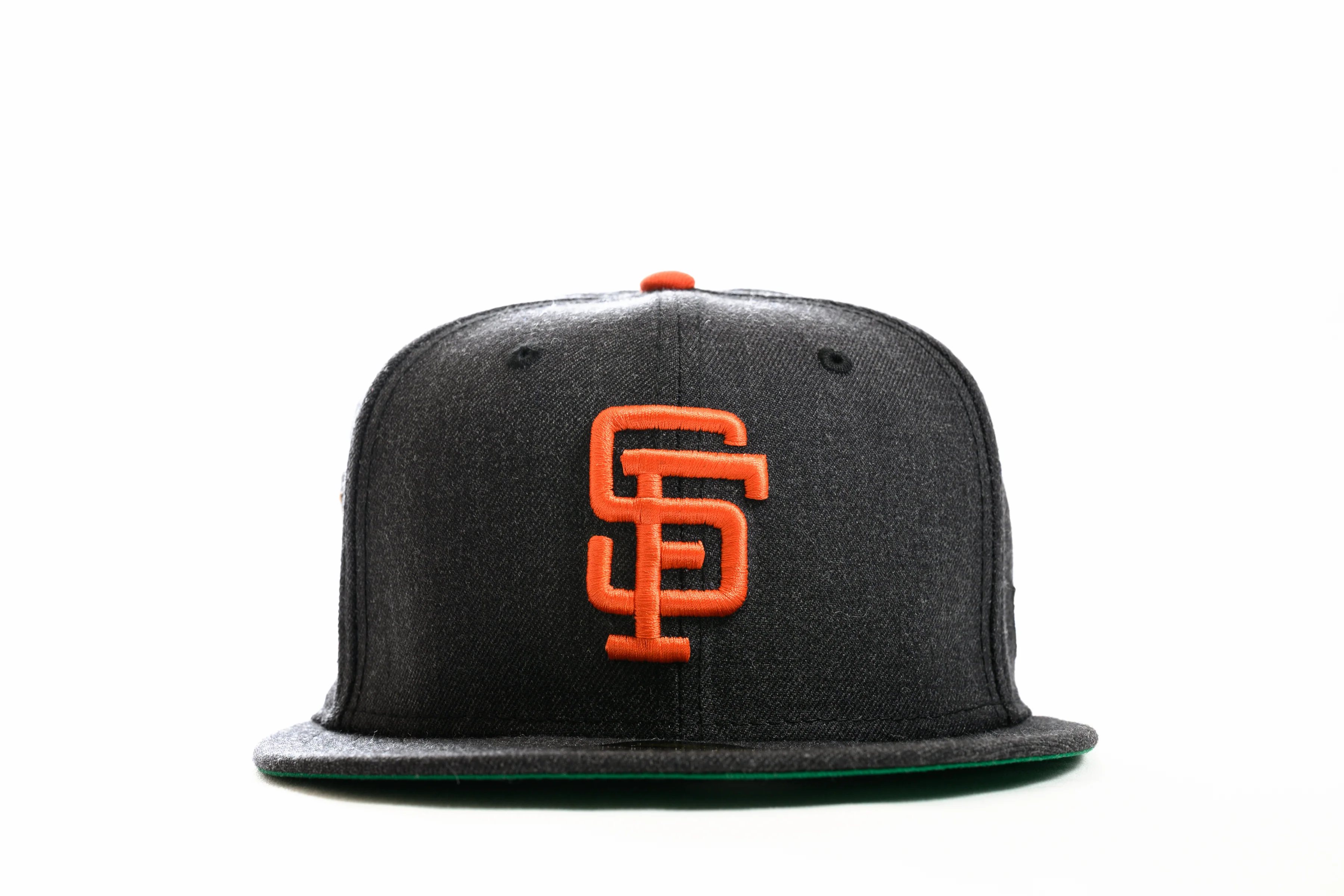 NEW ERA "BROADWAY BULLY" SAN FRANCISCO GIANTS FITTED HAT (HEATHER BLACK/ORANGE)h - Image 8