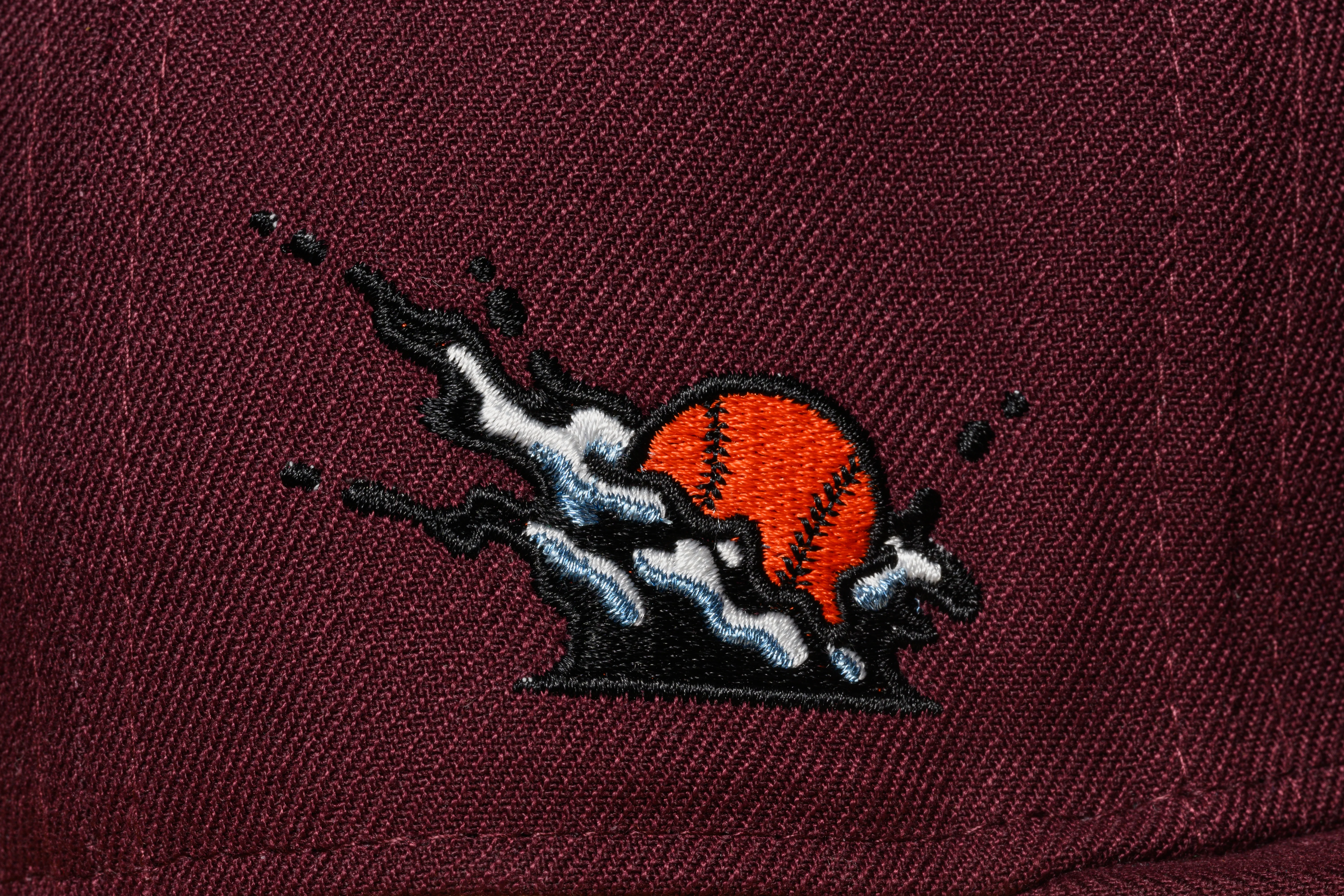 NEW ERA "BIG 3"SF GIANTS FITTED HAT (MAROON/METALLIC SILVER) - Image 4