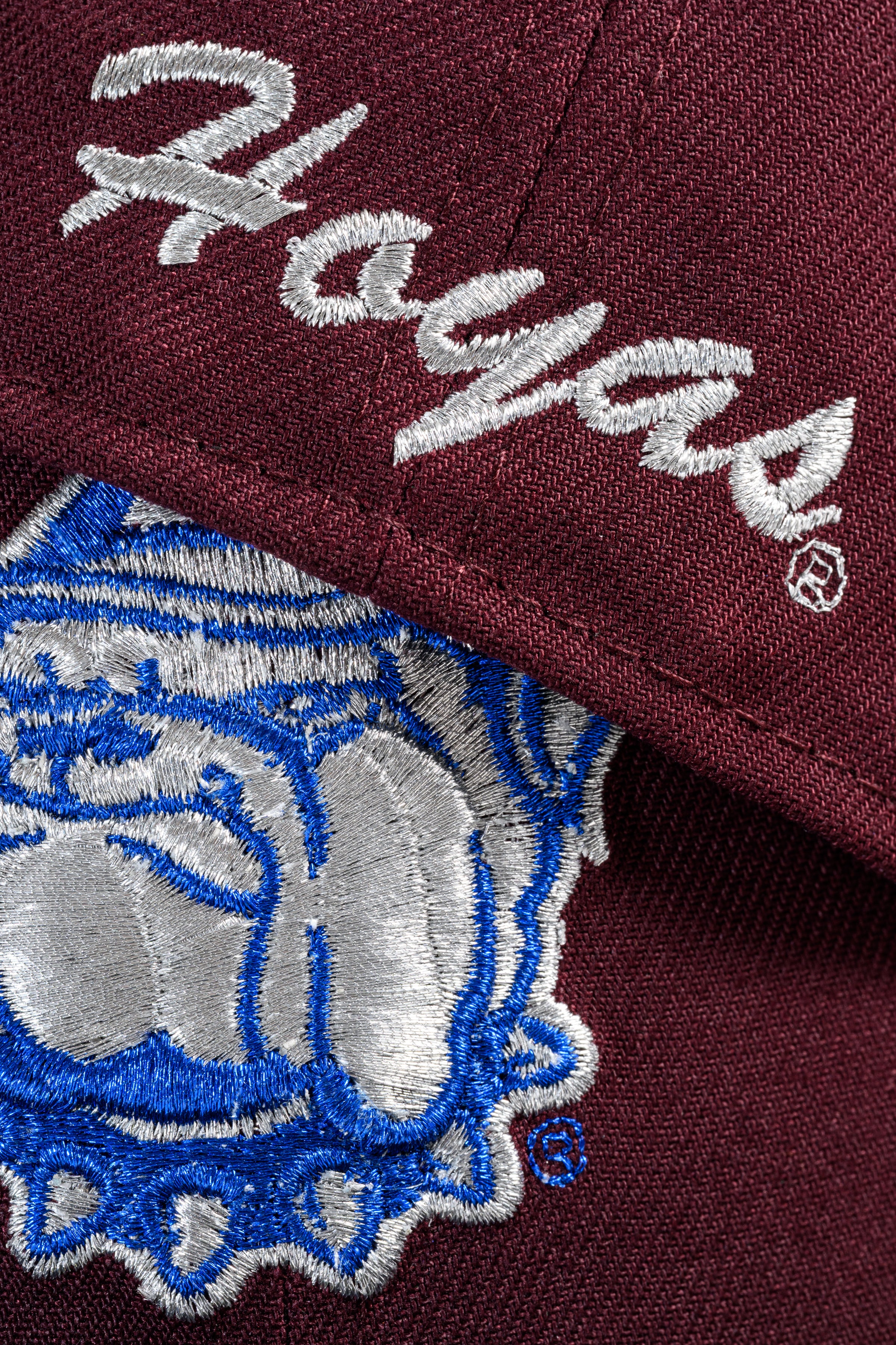 NEW ERA "BUGALOO" GEORGETOWN HOYAS FITTED HAT (BURGUNDY/NAVY) - Image 6