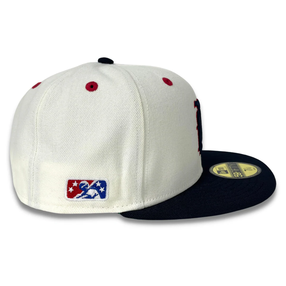 NEW ERA "B'Z WAX 2.0" BIRMINGHAM BARONS FITTED HAT (CHROME WHITE/NAVY) - Image 5