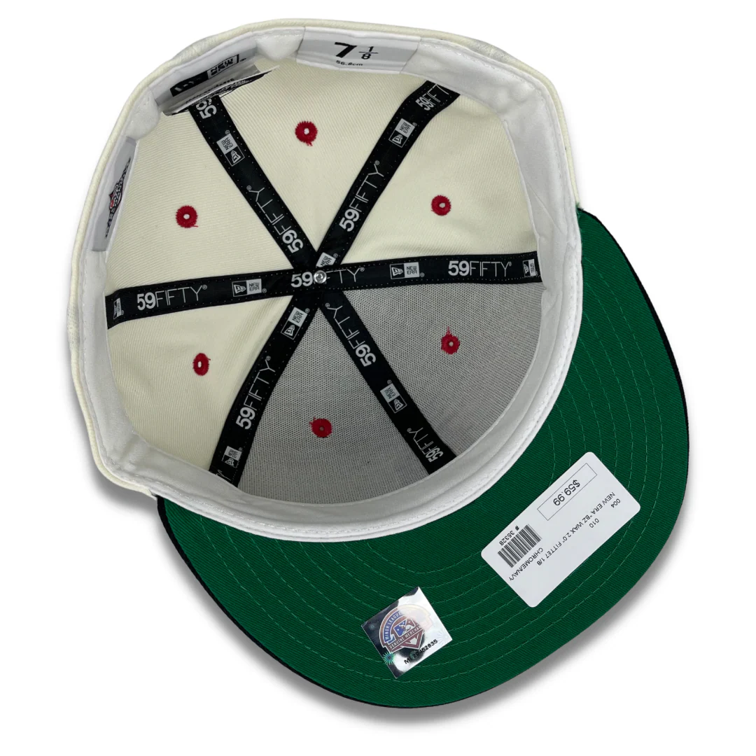 NEW ERA "B'Z WAX 2.0" BIRMINGHAM BARONS FITTED HAT (CHROME WHITE/NAVY) - Image 7