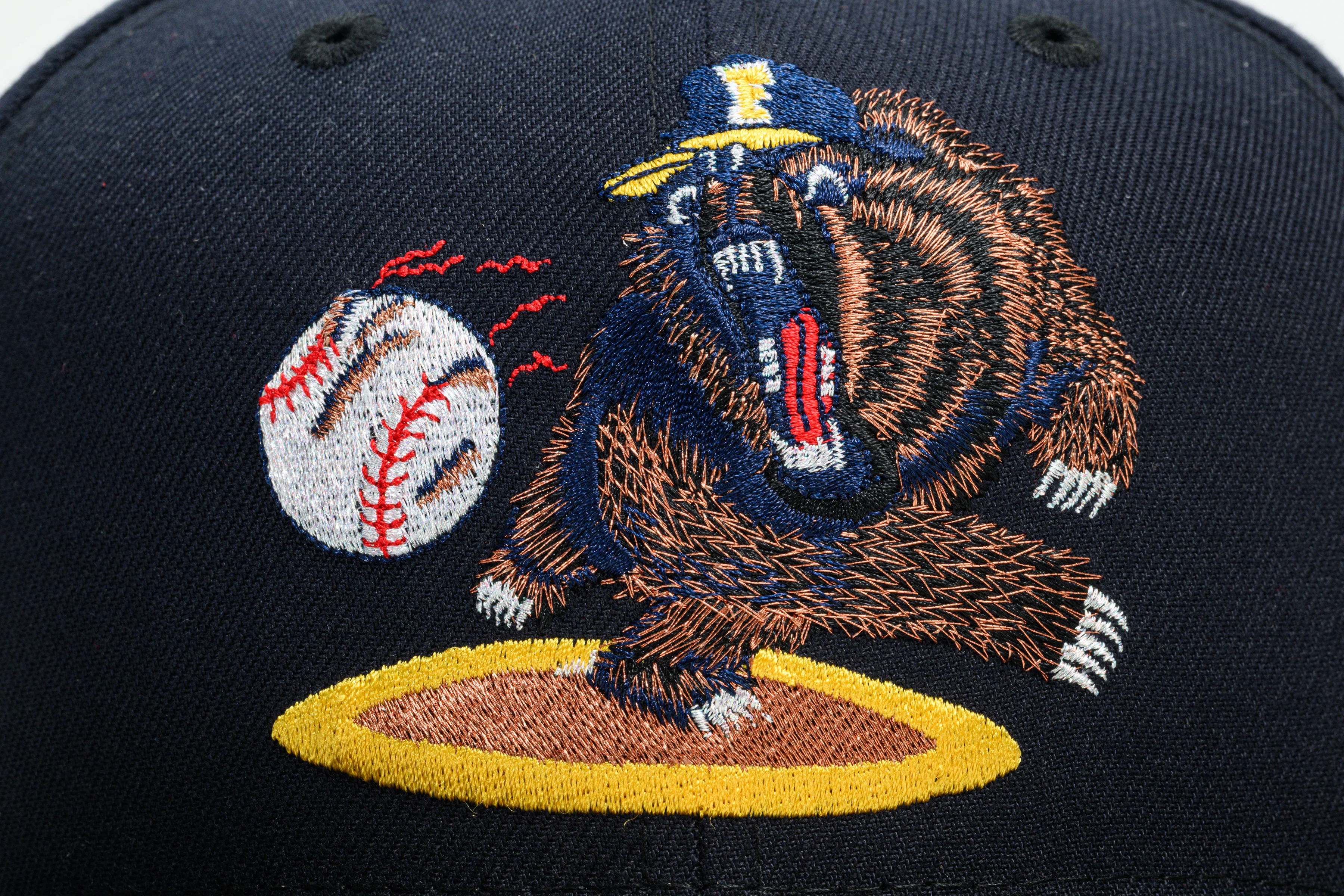 NEW ERA "CALI BEAR” FRESNO GRIZZLIES  FITTED HAT (NAVY/A GOLD) - Image 8