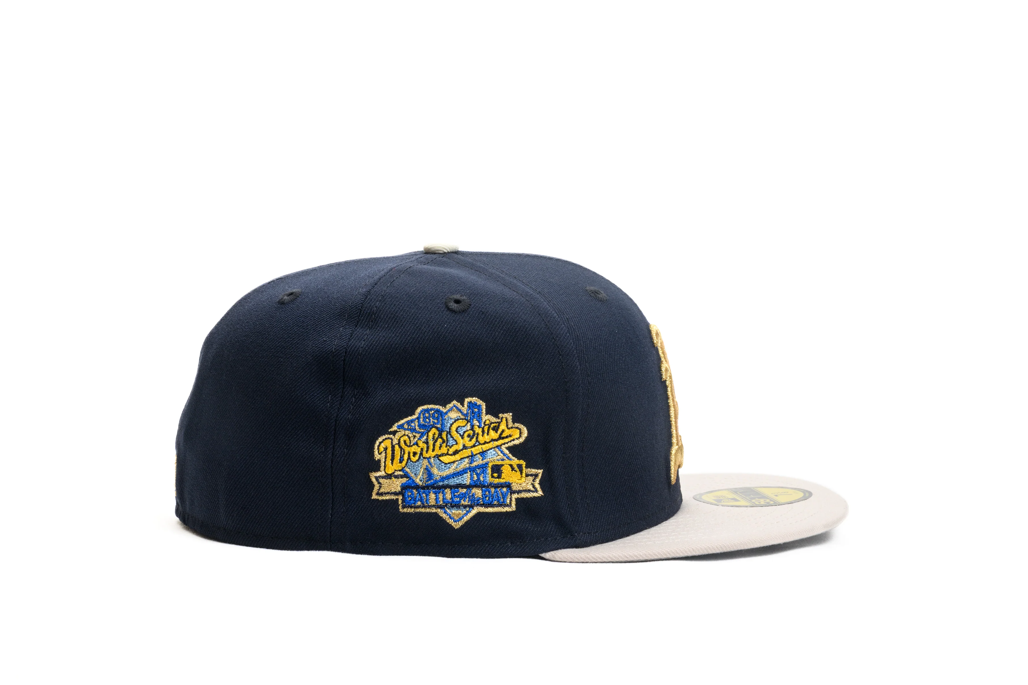 NEW ERA "CAMPANILE" OAKLAND ATHLETICS FITTED HAT (OCEANSIDE BLUE/STONE) - Image 7