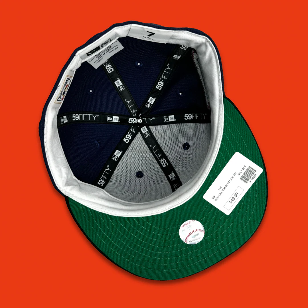 NEW ERA “CANDLESTICK NIGHTS" SF GIANTS FITTED HAT (NAVY/BLACK) - Image 2