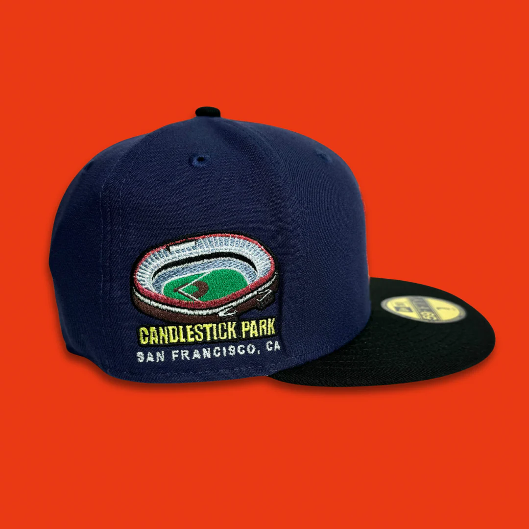 NEW ERA “CANDLESTICK NIGHTS" SF GIANTS FITTED HAT (NAVY/BLACK) - Image 4