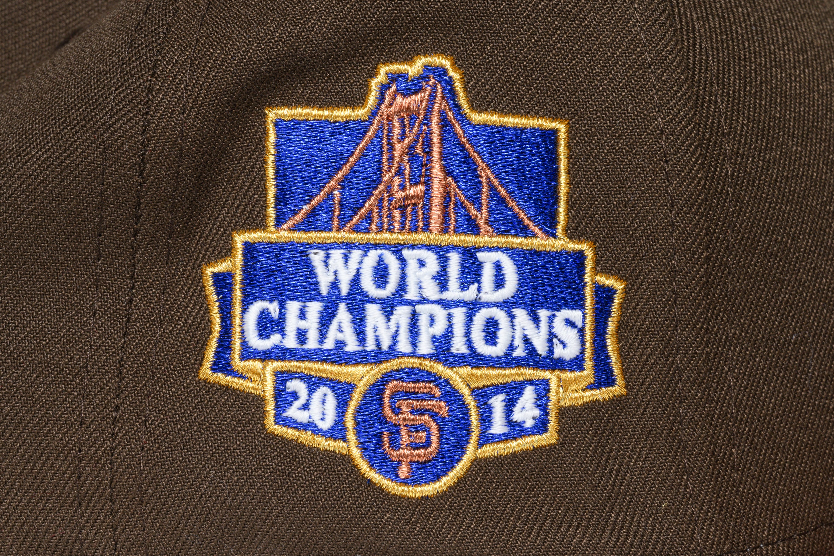 NEW ERA "CARAMEL" SAN FRANCISCO GIANTS FITTED HAT (BROWN/BURNT ORANGE) - Image 2