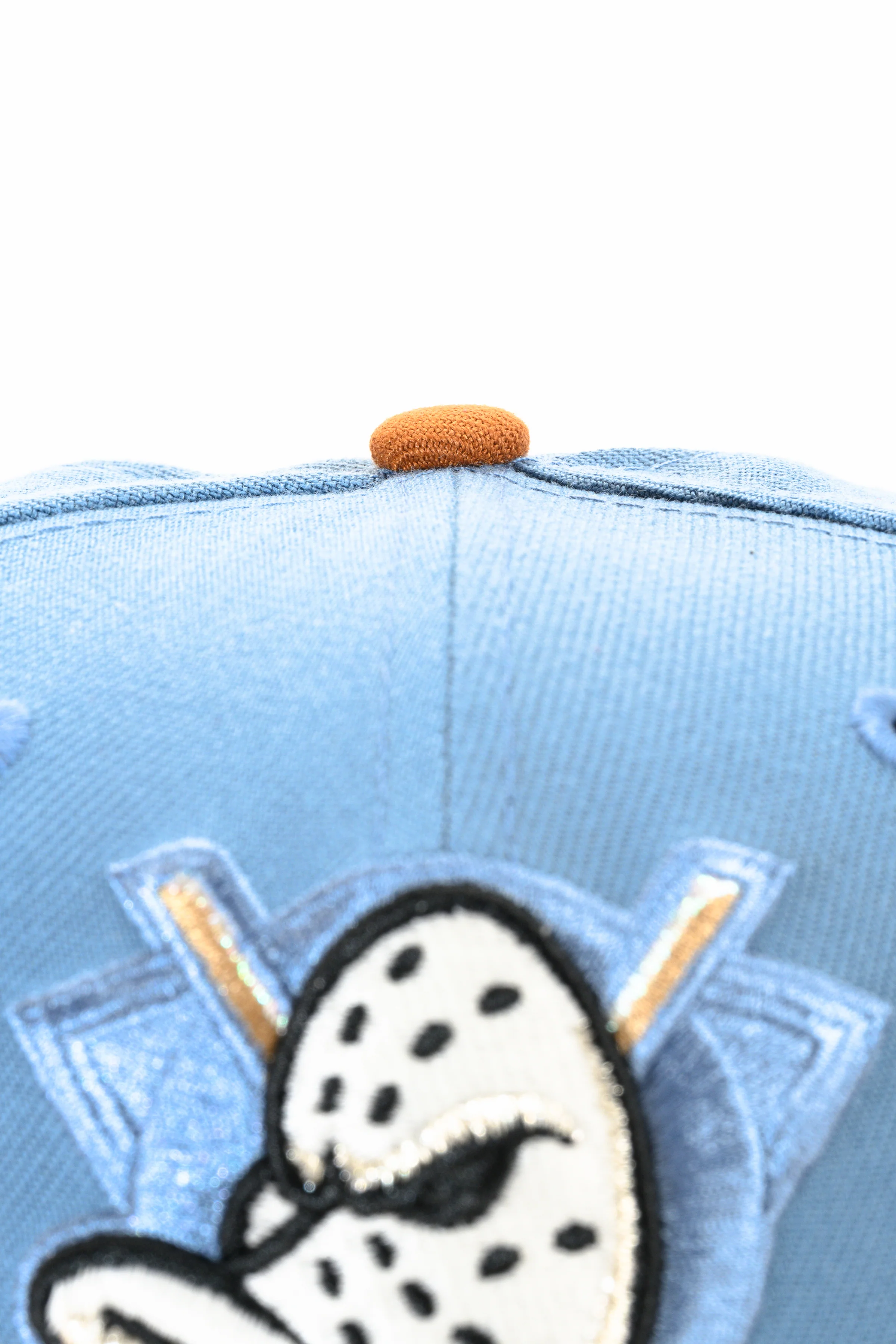NEW ERA "CASEY JONES" ANAHEIM DUCKS FITTED HAT (FADED BLUE/EARTH BROWN) - Image 6