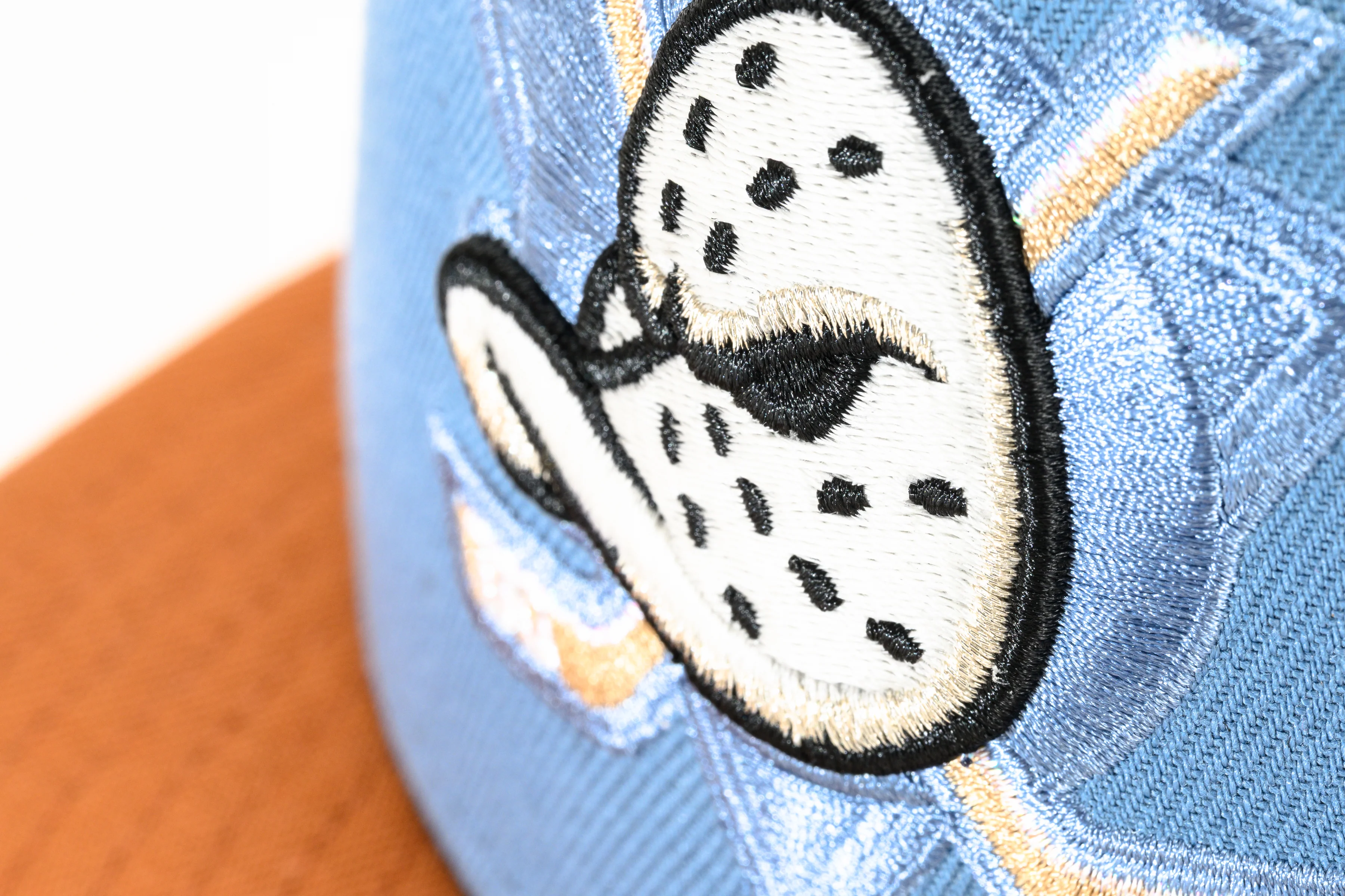 NEW ERA "CASEY JONES" ANAHEIM DUCKS FITTED HAT (FADED BLUE/EARTH BROWN) - Image 8
