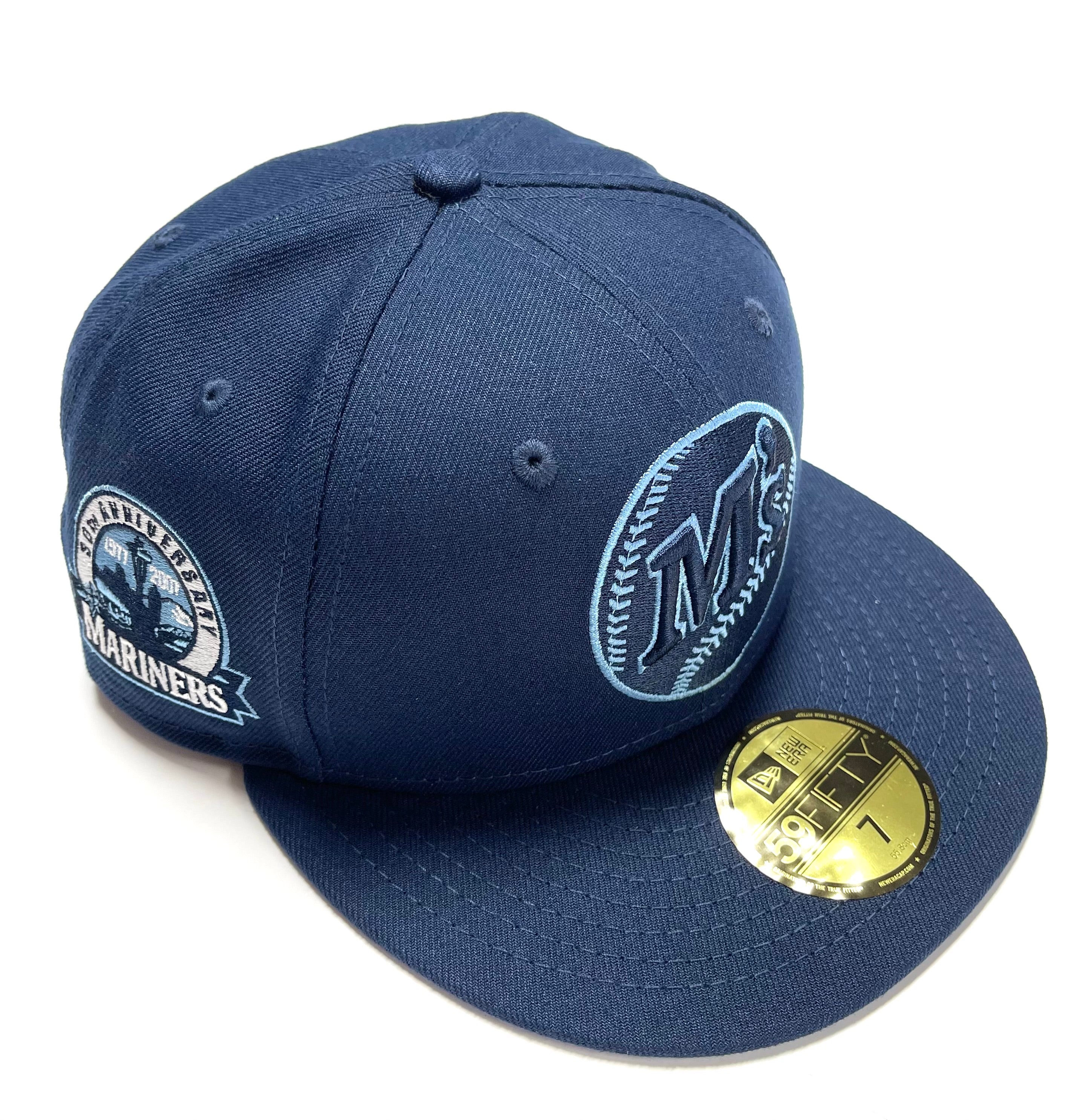 NEW ERA "CHASING M'S" SEATTLE MARINERS FITTED HAT (OCEAN BLUE/LIGHT BLUE) - Image 4