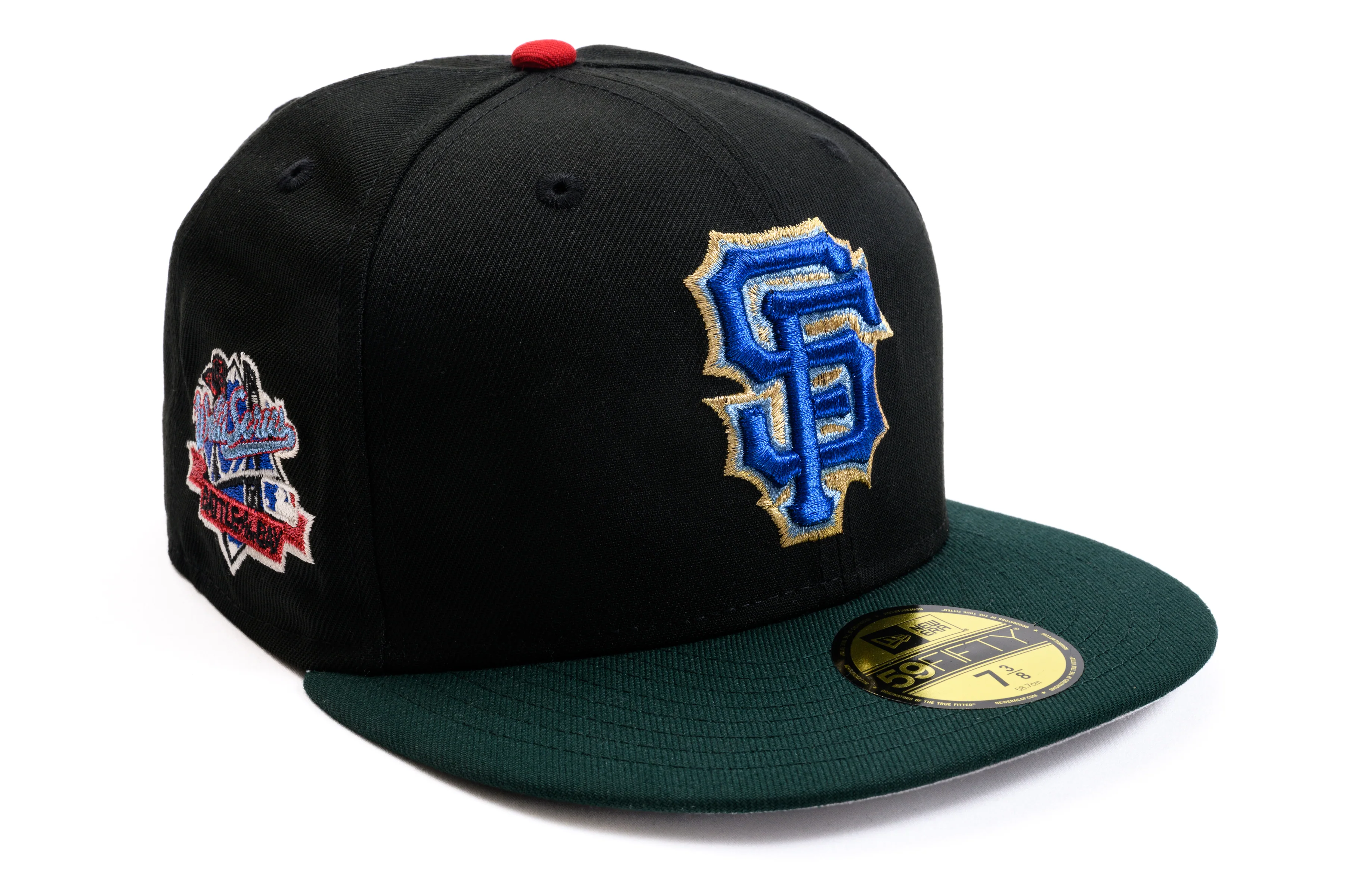 NEW ERA "CHILL FAM" SAN FRANCISCO GIANTS FITTED HAT (BLACK/DARK GREEN/SCARLET)