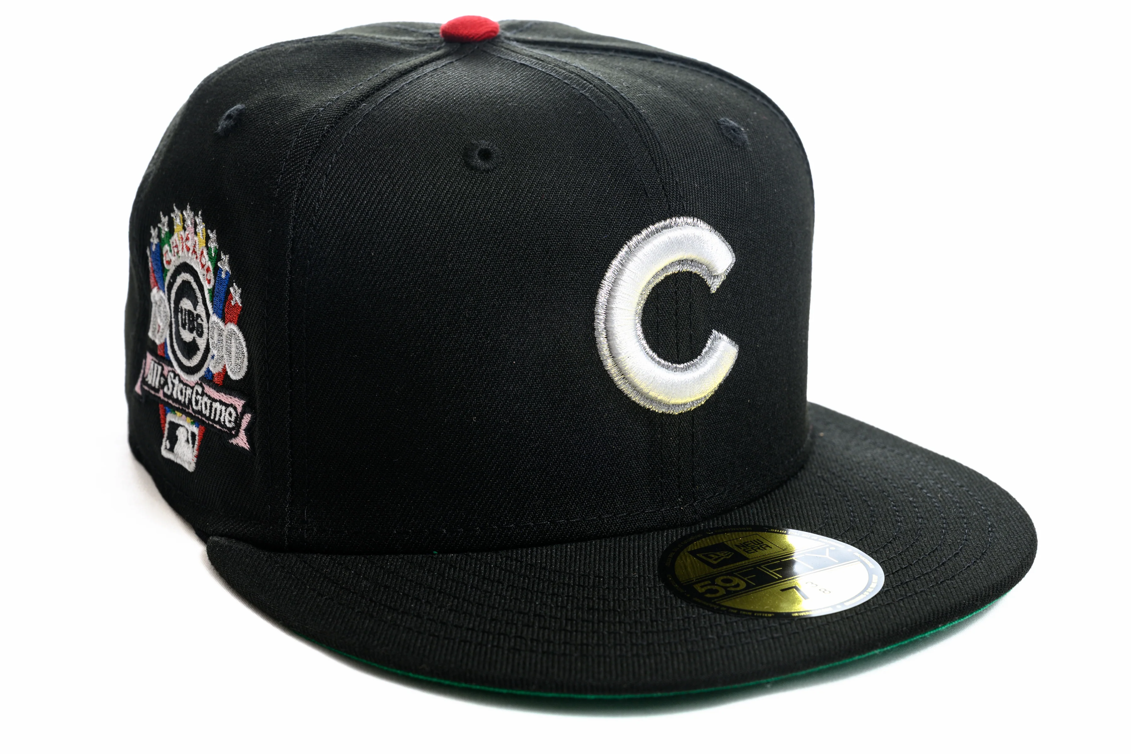 NEW ERA "CHROME" CHICAGO CUBS FITTED HAT (BLACK)