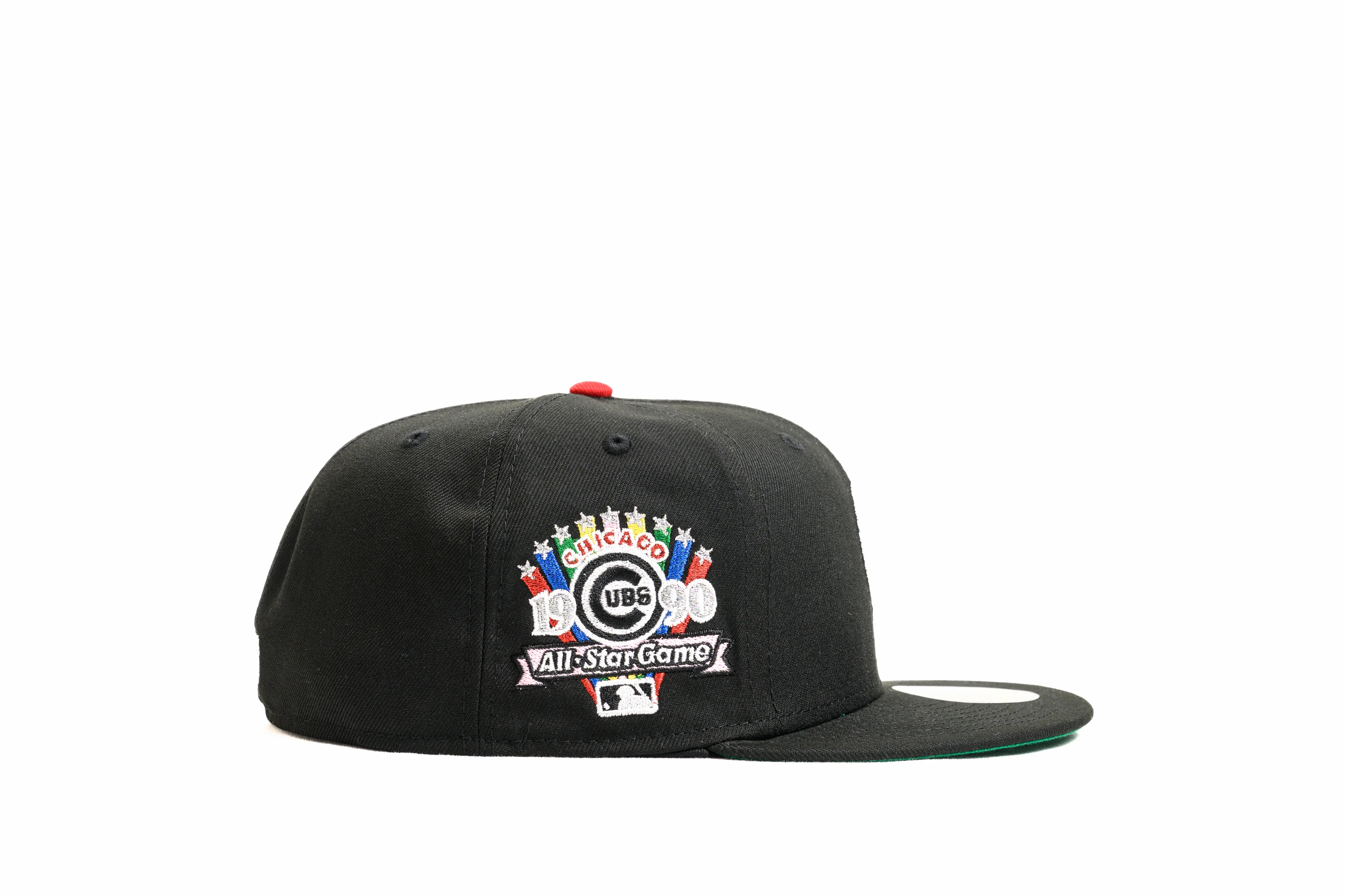 NEW ERA "CHROME" CHICAGO CUBS FITTED HAT (BLACK) - Image 5