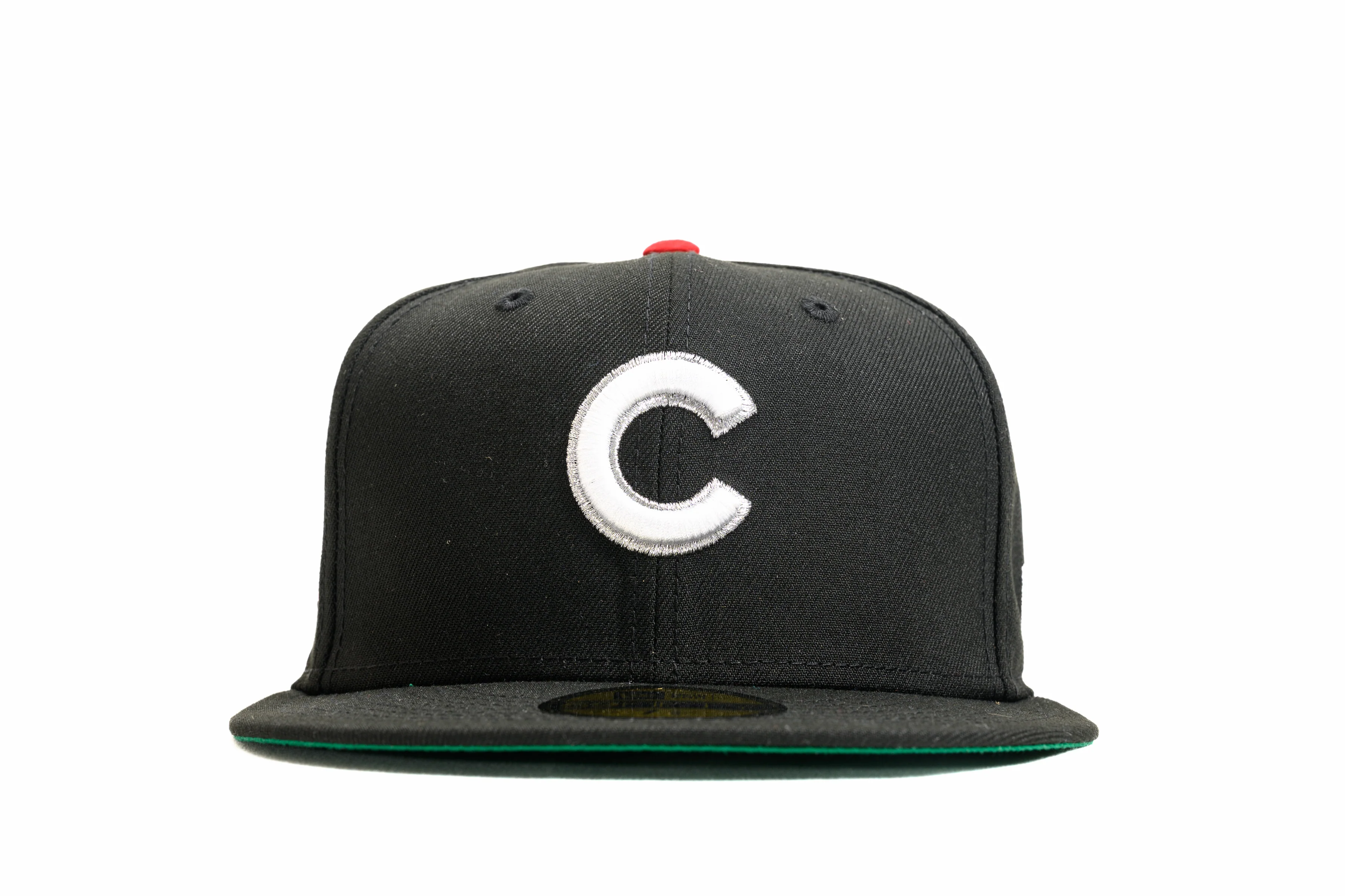 NEW ERA "CHROME" CHICAGO CUBS FITTED HAT (BLACK) - Image 7