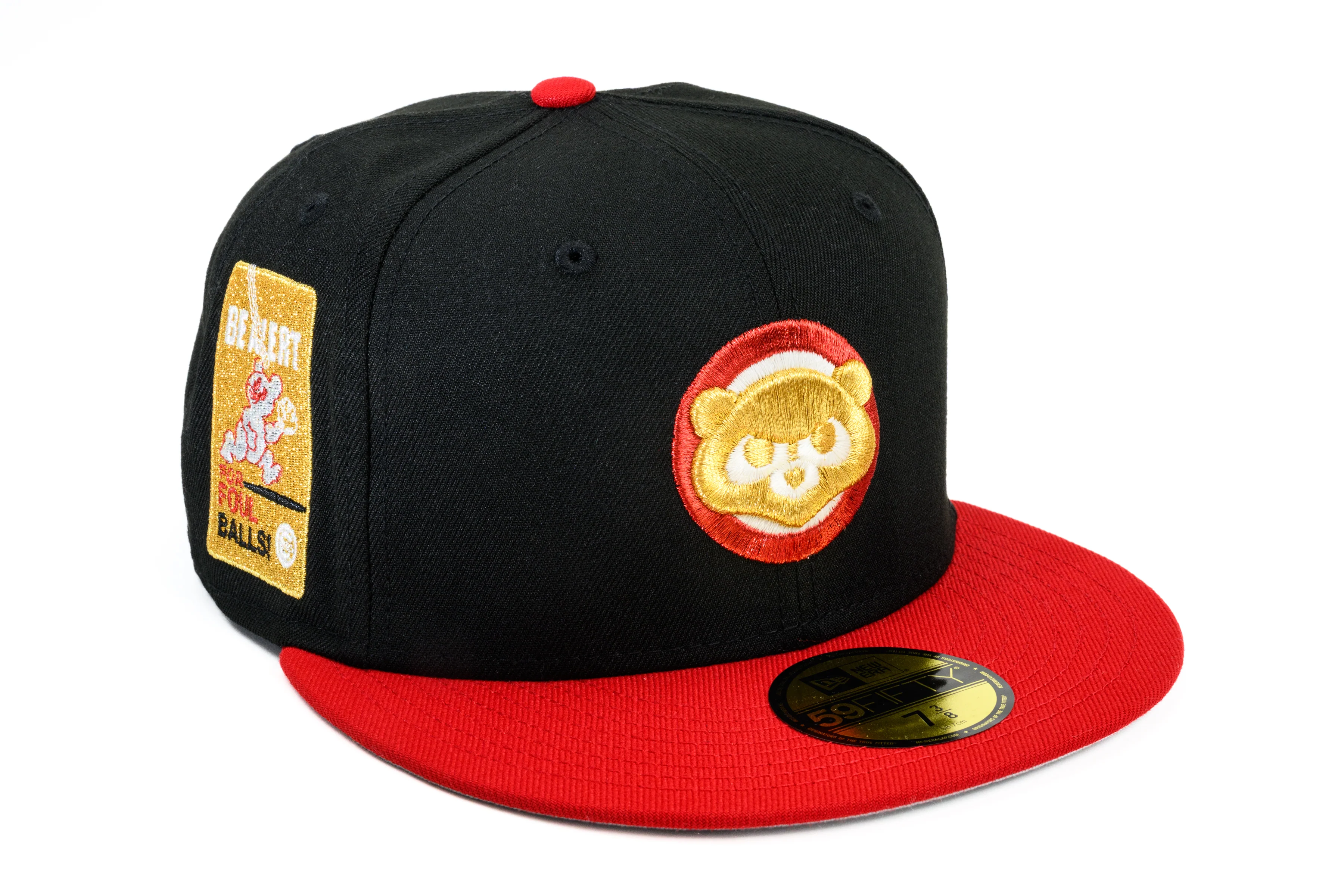 NEW ERA "BRICK" CHICAGO CUBS FITTED HAT (BLACK/RED)