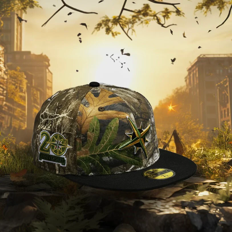 NEW ERA “COMPASS IN THE WOODS" SEATTLE MARINERS FITTED HAT (REAL TREE) - Image 2