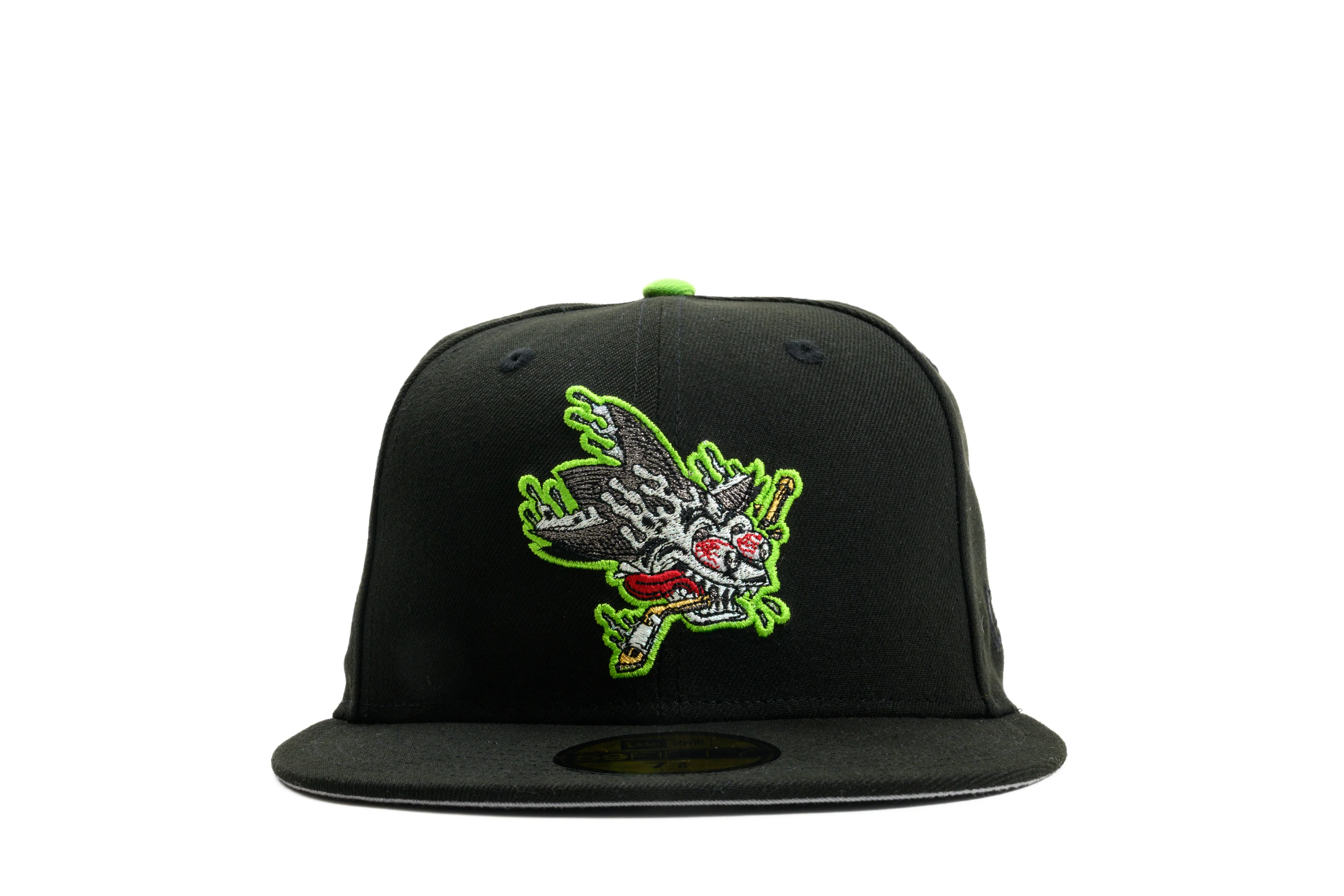 NEW ERA "CREATURE” SAN JOSE SHARKS FITTED HAT (BLACK/LIME GREEN) - Image 5