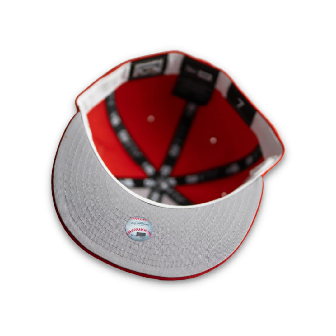 NEW ERA “D" DETROIT TIGERS FITTED HAT (SCARLET/FRONT DOOR RED) - Image 3