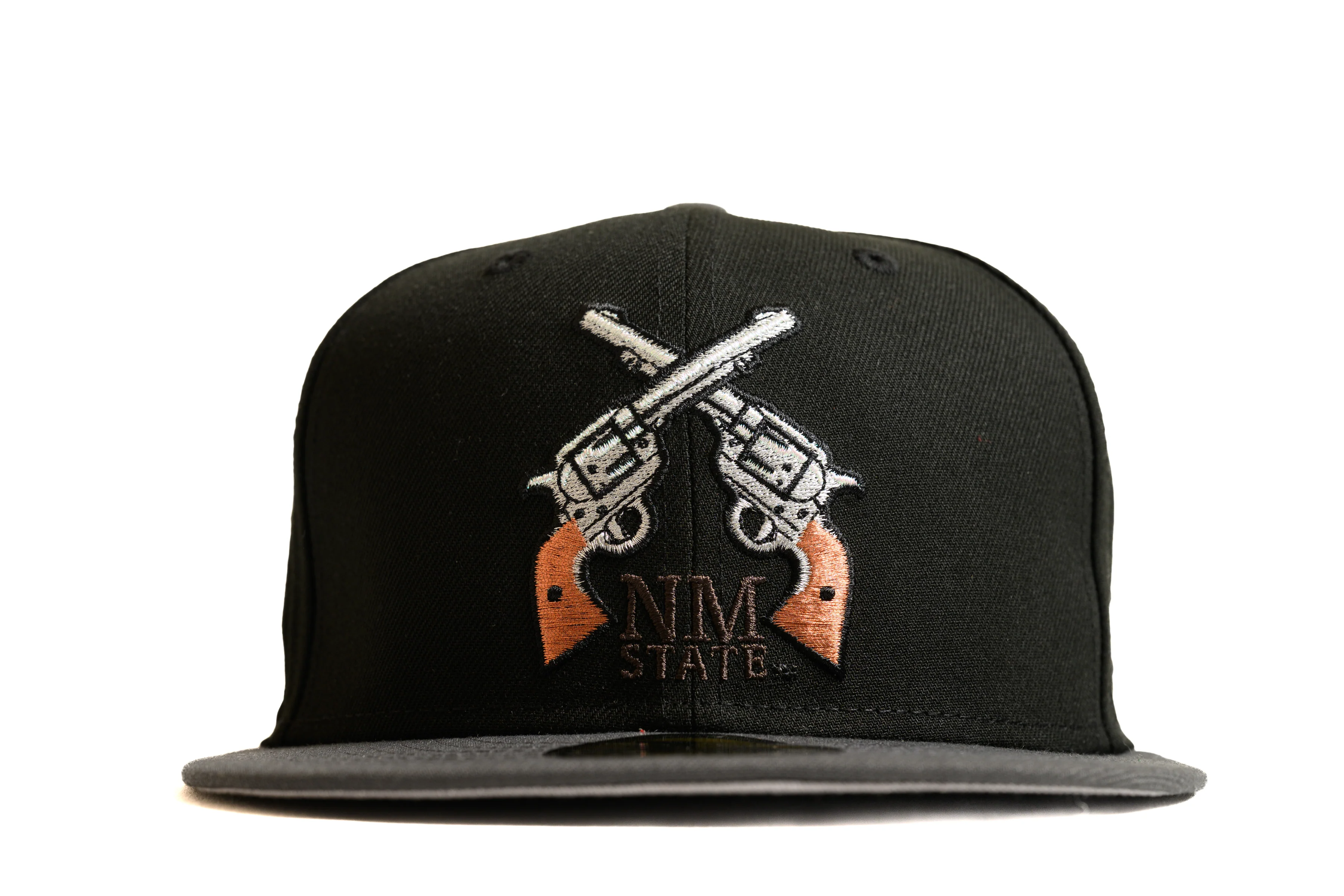 NEW ERA "DEADWOOD" NEW MEXICO AGGIES FITTED HAT (BLACK/DARK GRAPHITE) - Image 5