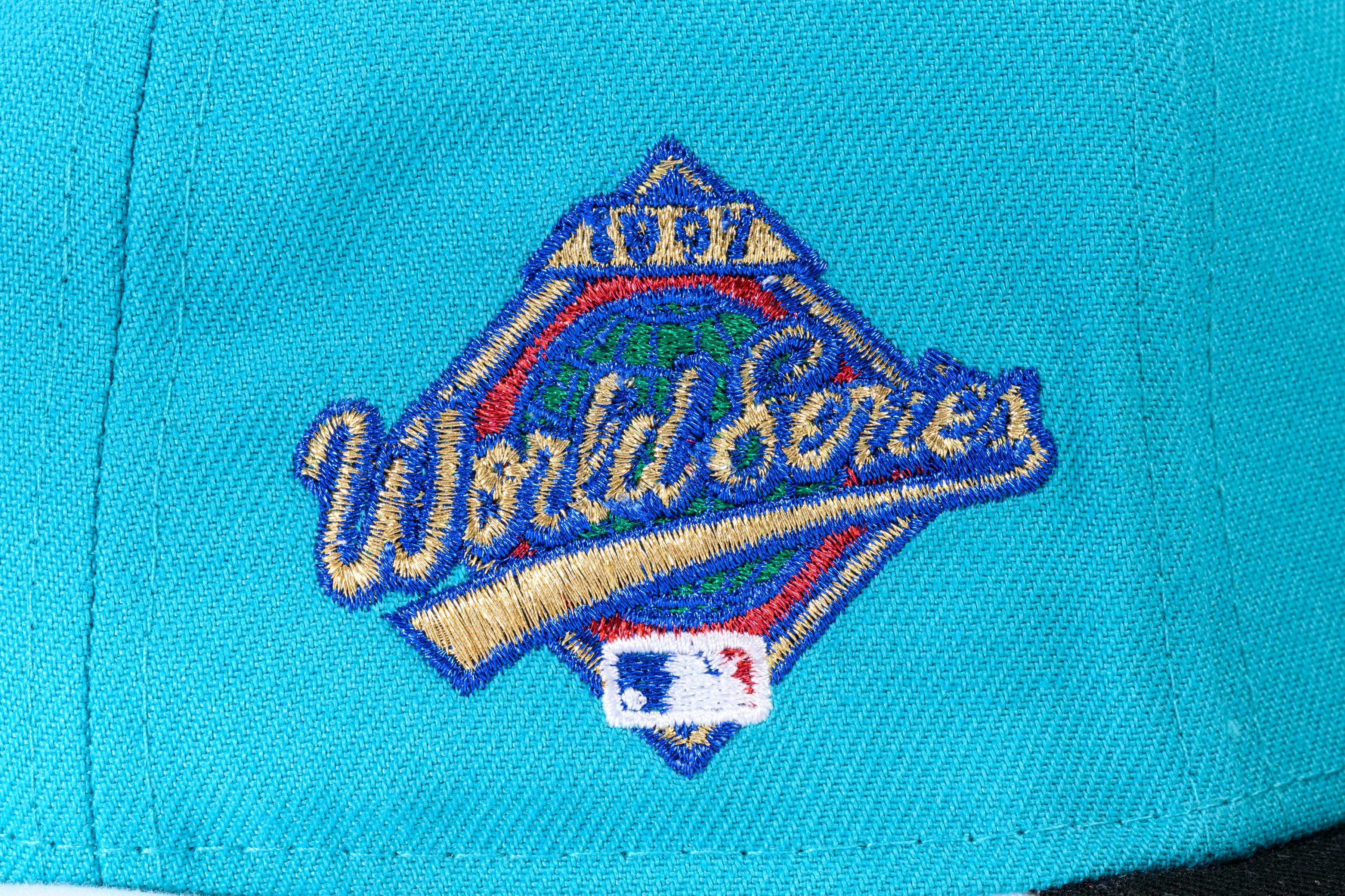 NEW ERA "DELUXE" FLORIDA MARLINS FITTED HAT (TEAL/BLACK) - Image 4