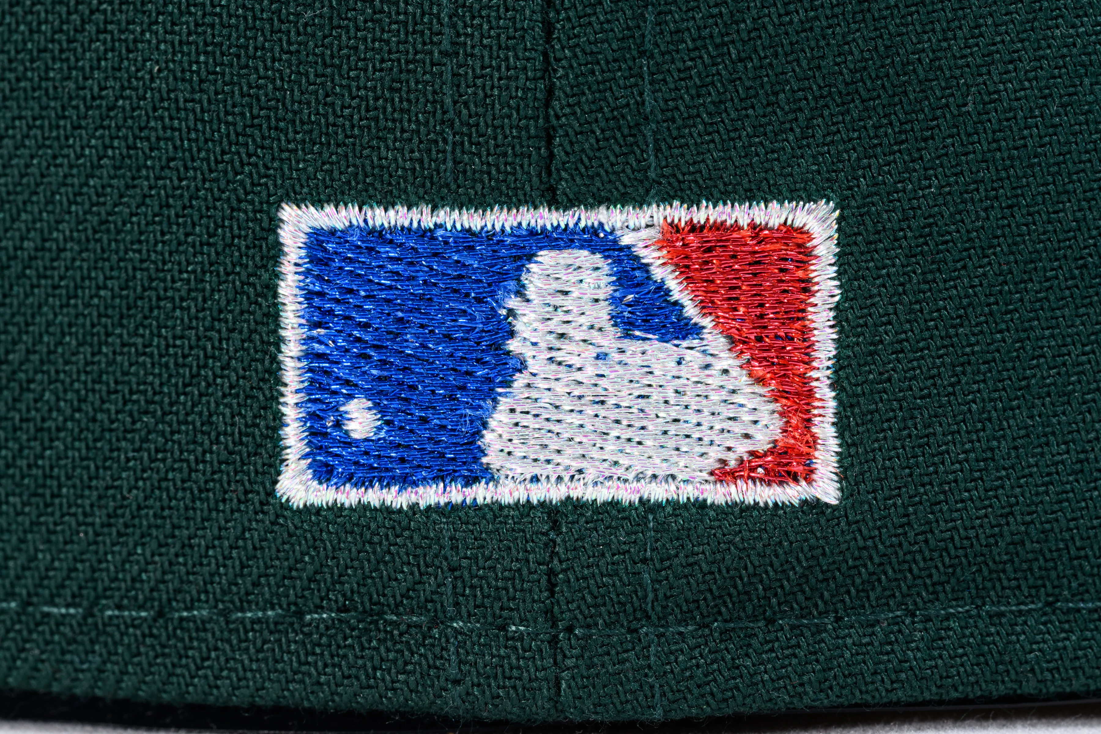 NEW ERA "DELUXE" OAKLAND A'S FITTED HAT (DARK GREEN) - Image 3