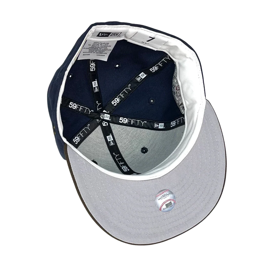 NEW ERA "DENIM & BOOTS" TEXAS RANGERS FITTED (NAVY/BROWN) (SIZE 7 3/4) - Image 5