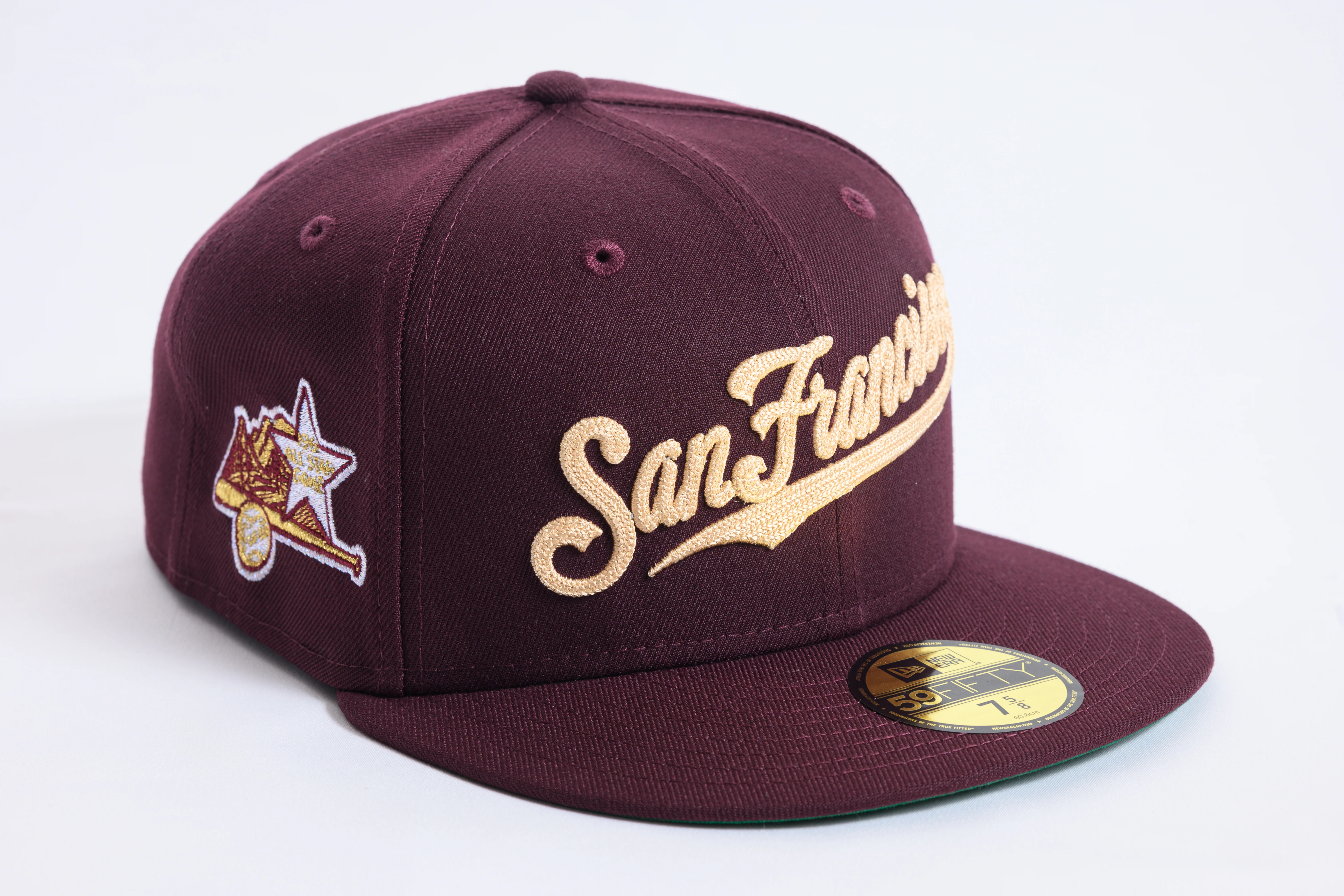 NEW ERA "DESIGNER STITCH" SAN FRANCISCO GIANTS FITTED HAT (MAROON)