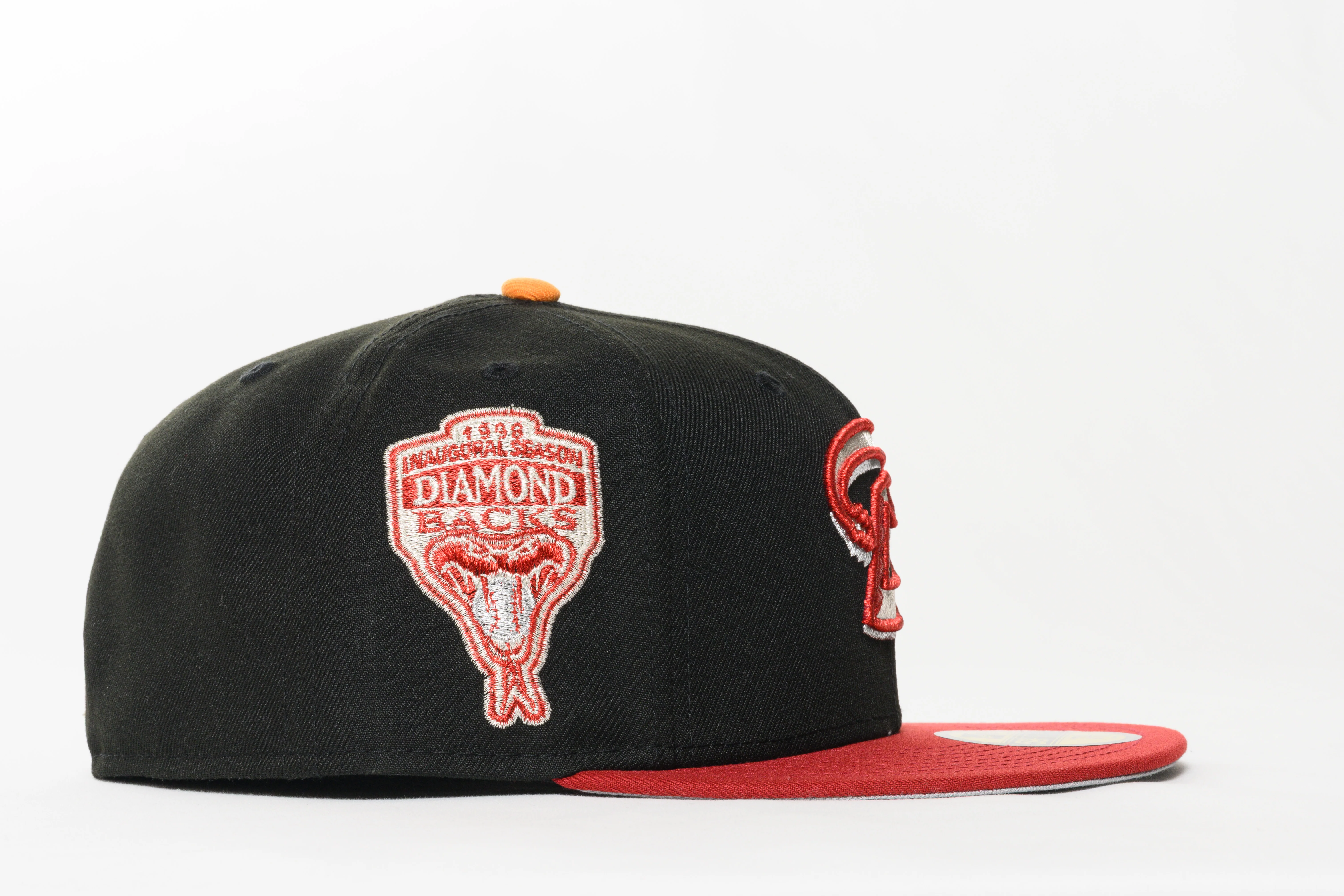 NEW ERA "DESTRO" ARIZONA DIAMONDBACKS FITTED HAT (BLACK/RED/YELLOW) - Image 6