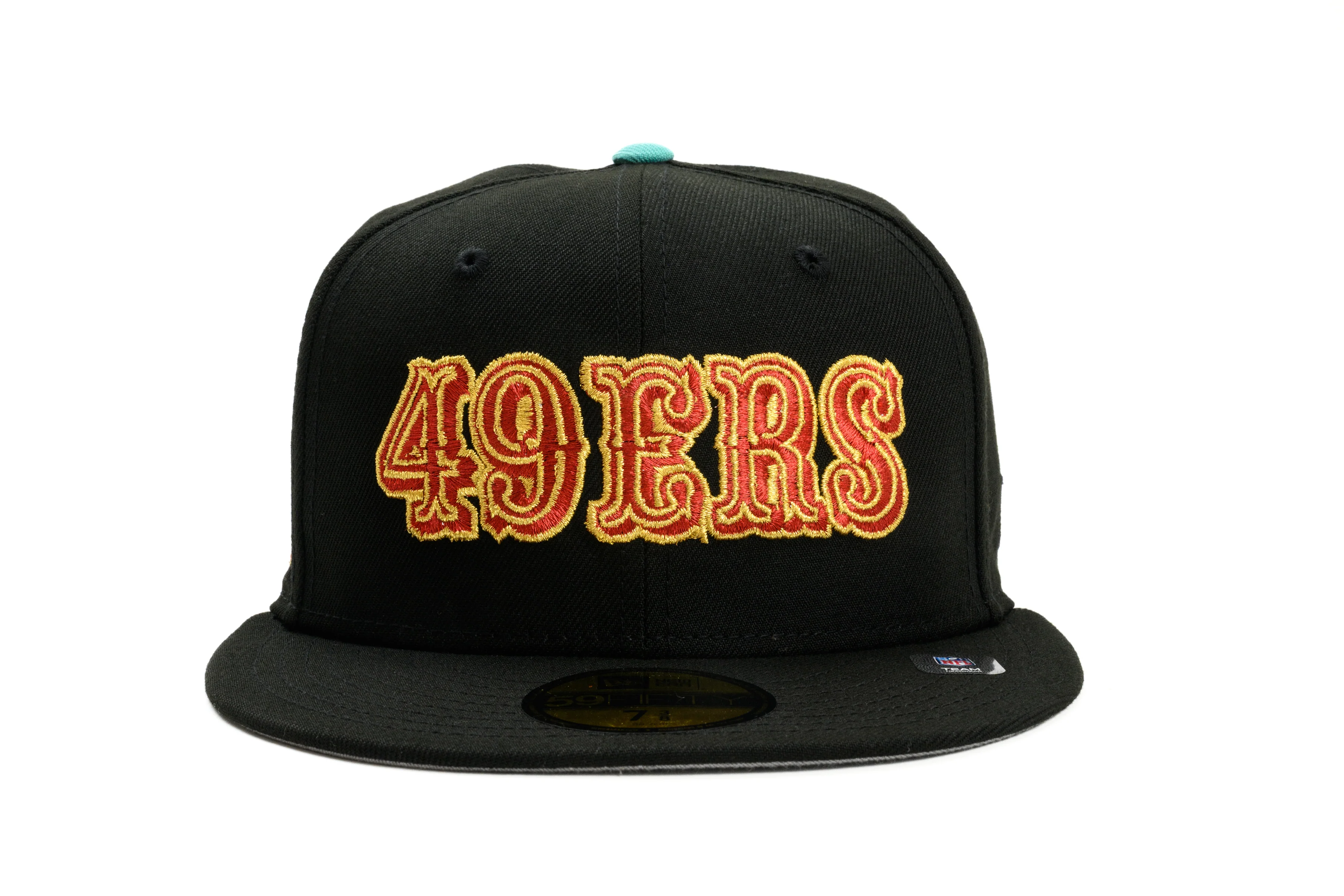 NEW ERA "DIAMOND LIFE” SAN FRANCISCO 49ERS FITTED HAT (BLACK/CLEAR MINT) - Image 13