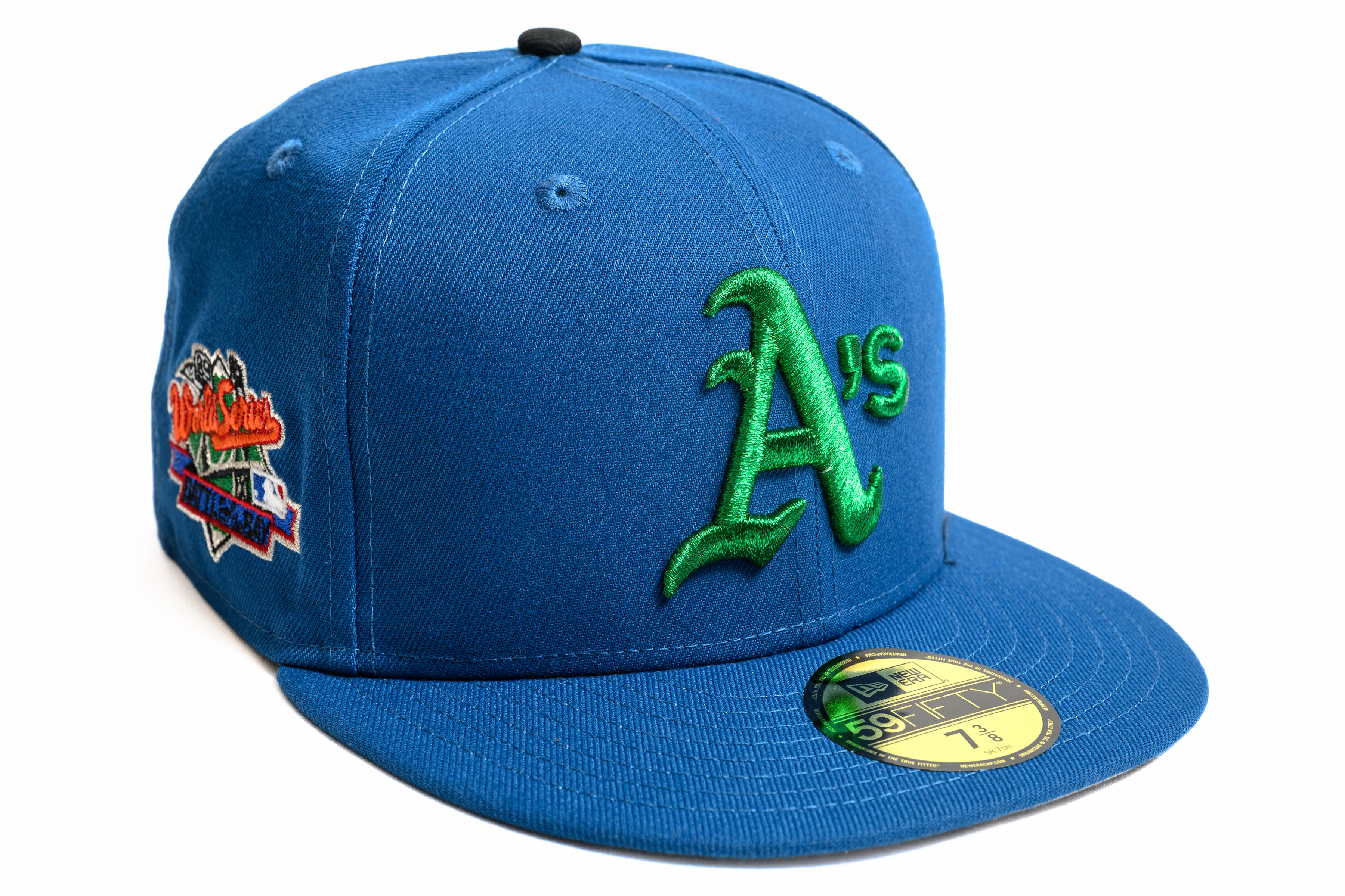 NEW ERA "EASTBAY FUNK" OAKLAND A'S FITTED HAT (LIGHT ROYAL)